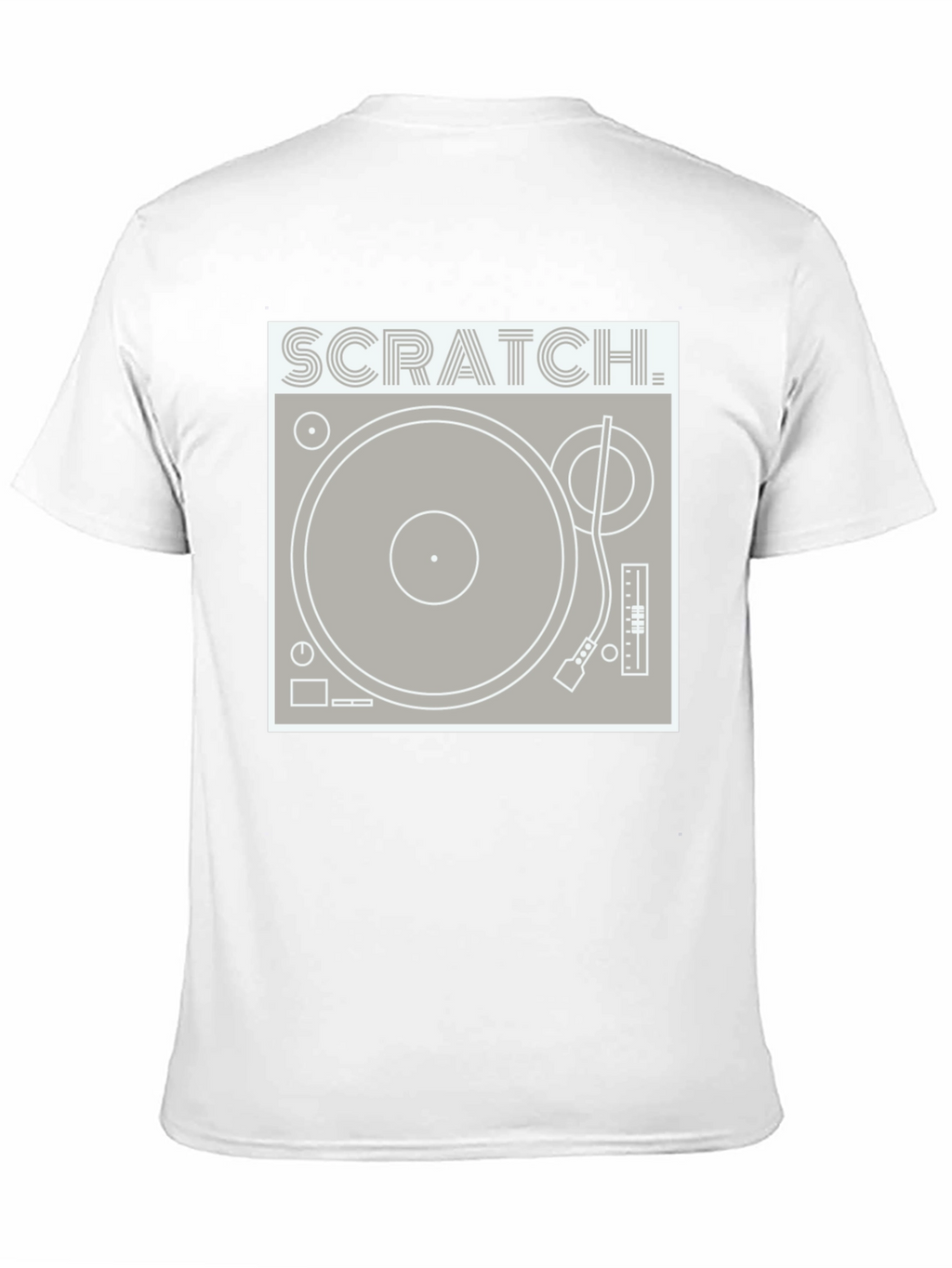 Scratch Turntable Graphic Tee - DJ Style Shirt