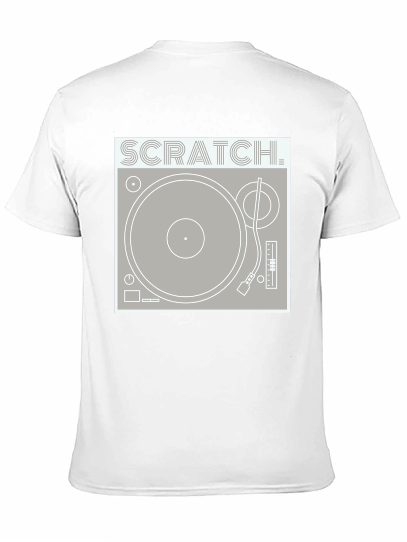 Scratch Turntable Graphic Tee - DJ Style Shirt
