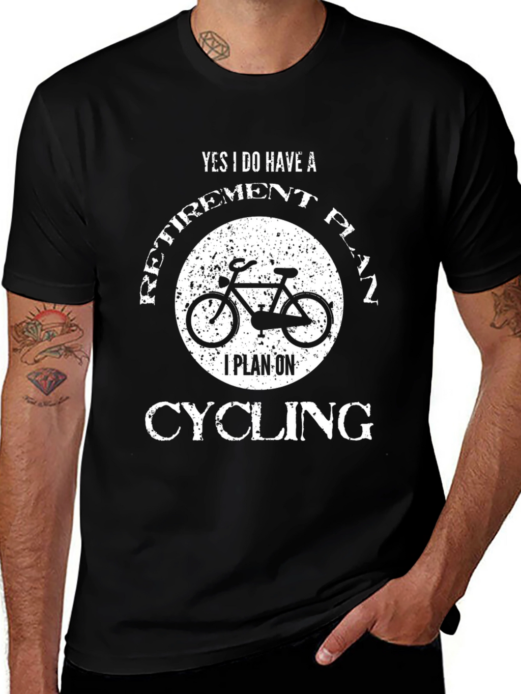 Cycling Retirement Plan Graphic T-Shirt