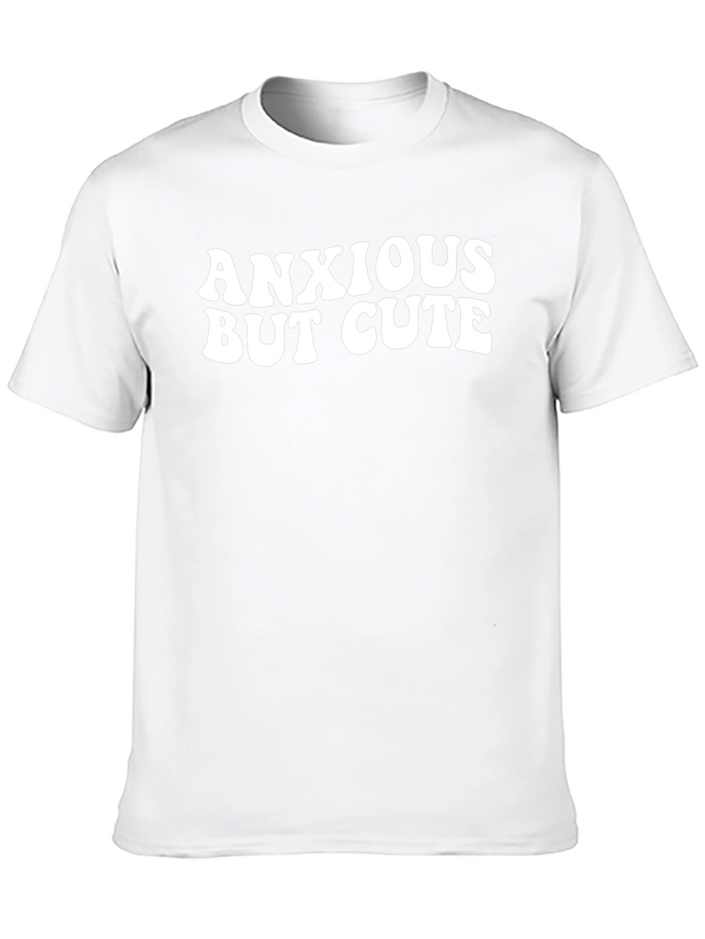Anxious But Cute Black Graphic Tee