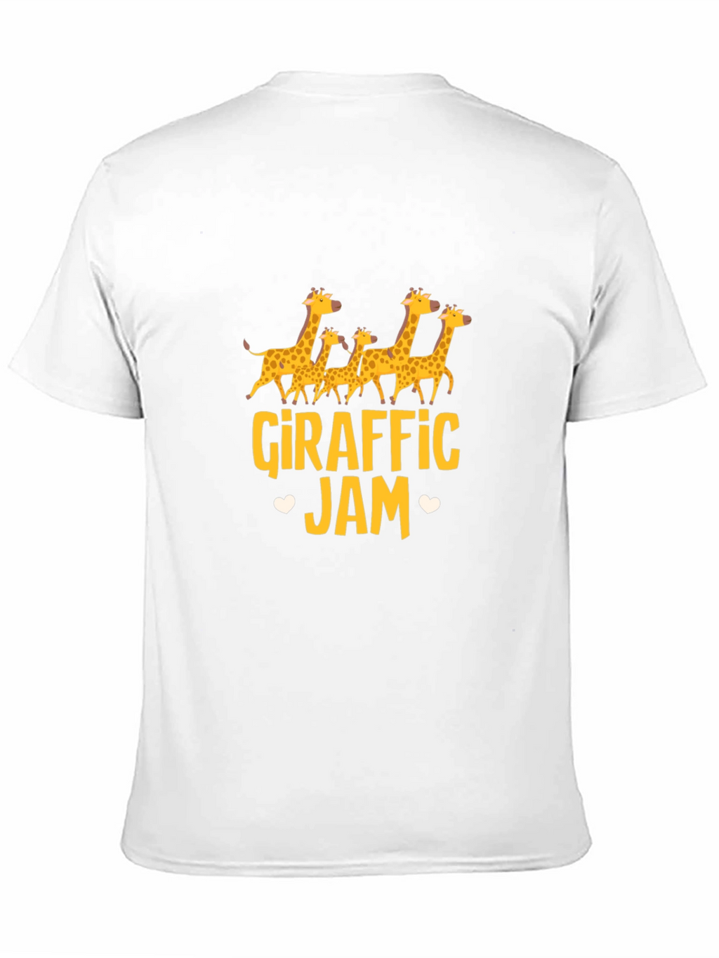 Giraffe Jam Graphic Tee - Black Cotton T-Shirt