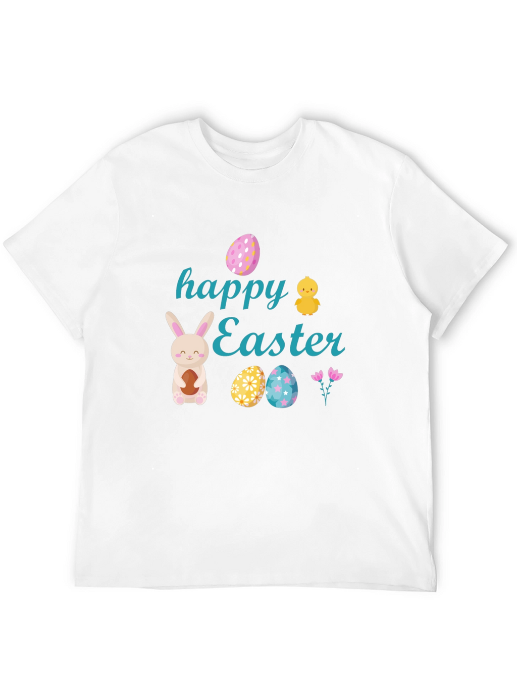 Happy Easter Black T-Shirt