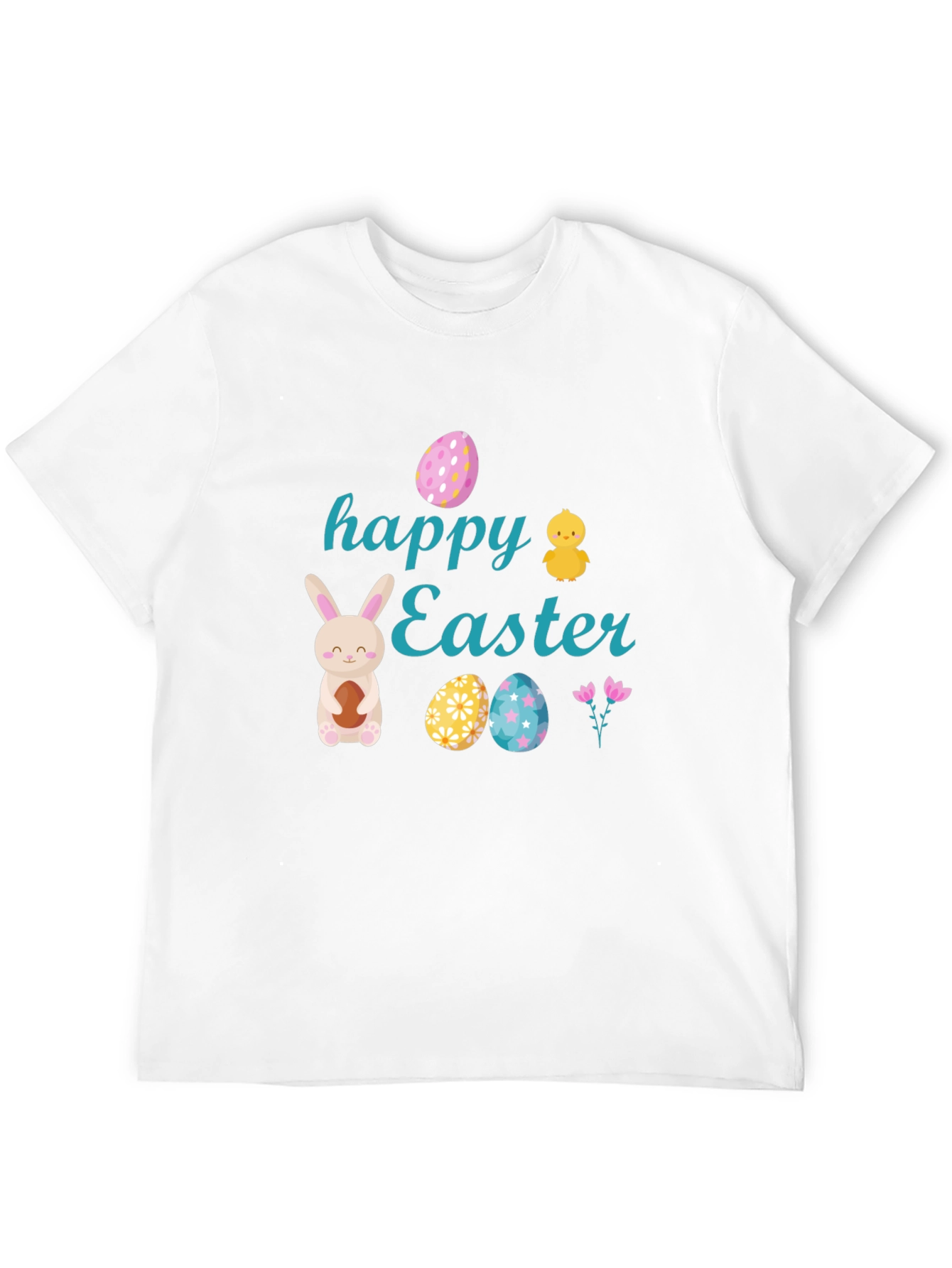 Happy Easter Black T-Shirt