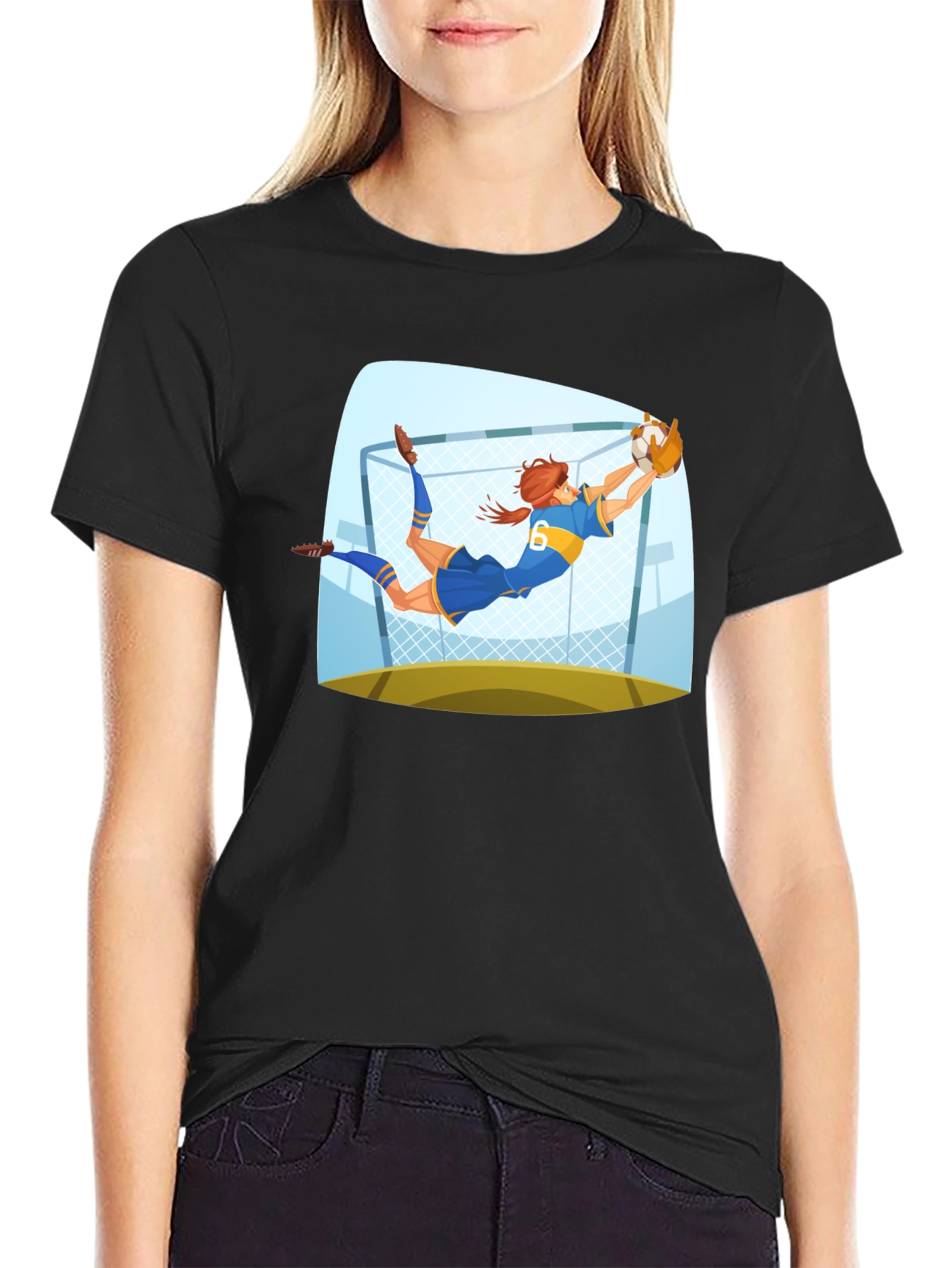 Goalkeeper Graphic Tee - Soccer Fan Apparel