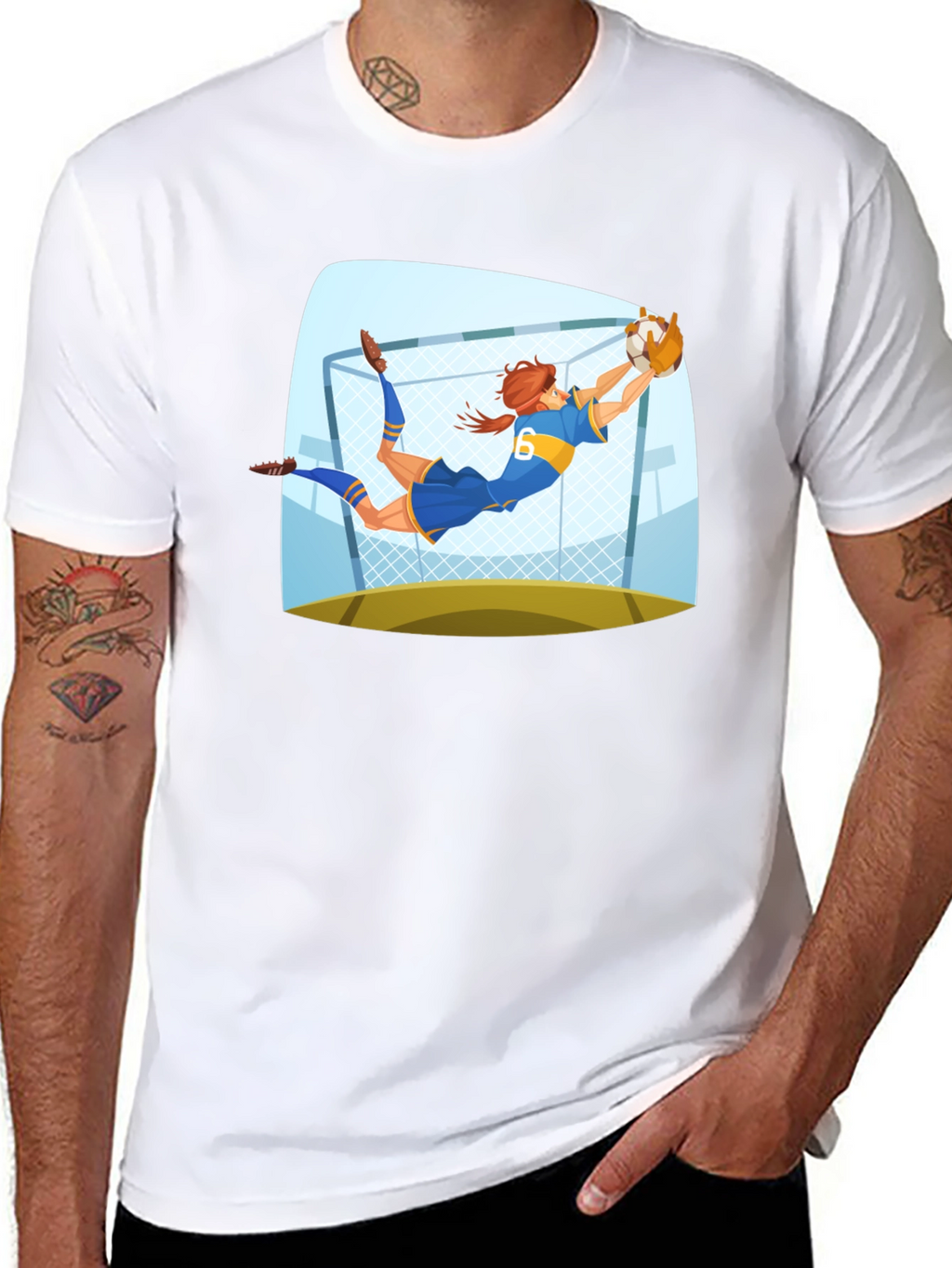 Goalkeeper Graphic Tee - Soccer Fan Apparel