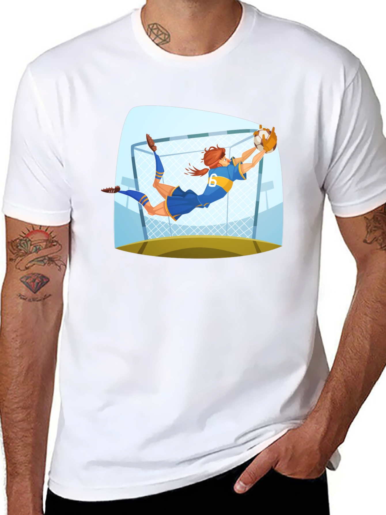 Goalkeeper Graphic Tee - Soccer Fan Apparel