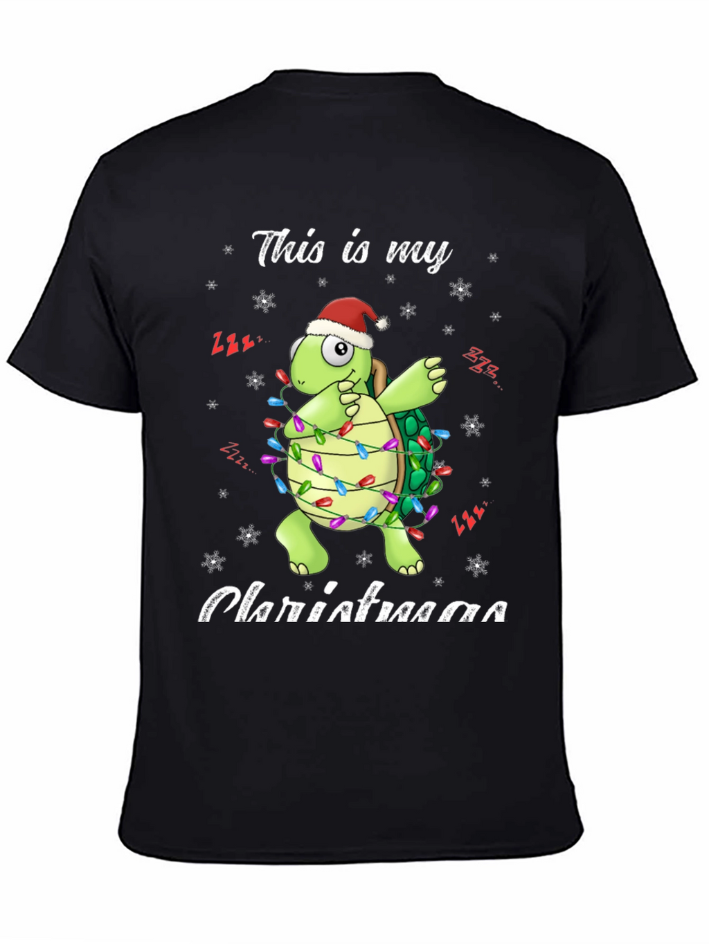 Festive Turtle Christmas Lights T-Shirt