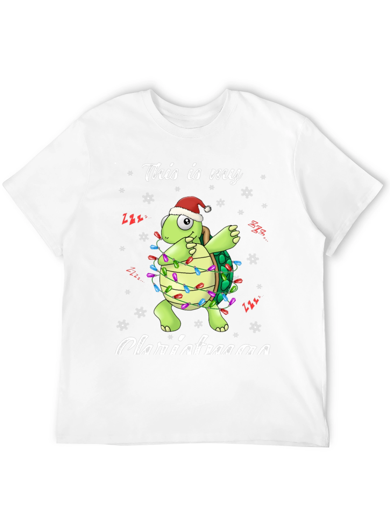 Festive Turtle Christmas Lights T-Shirt