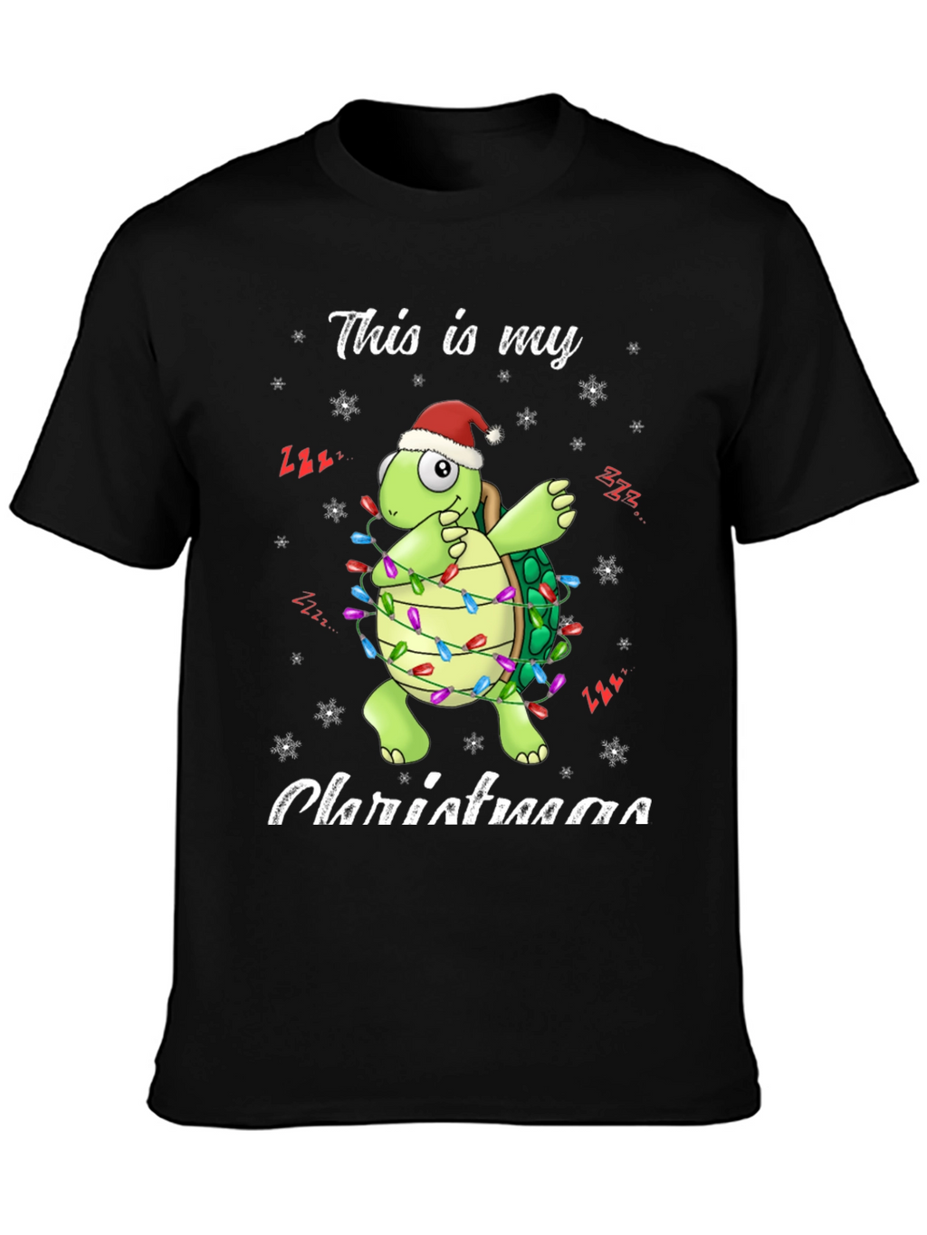 Festive Turtle Christmas Lights T-Shirt