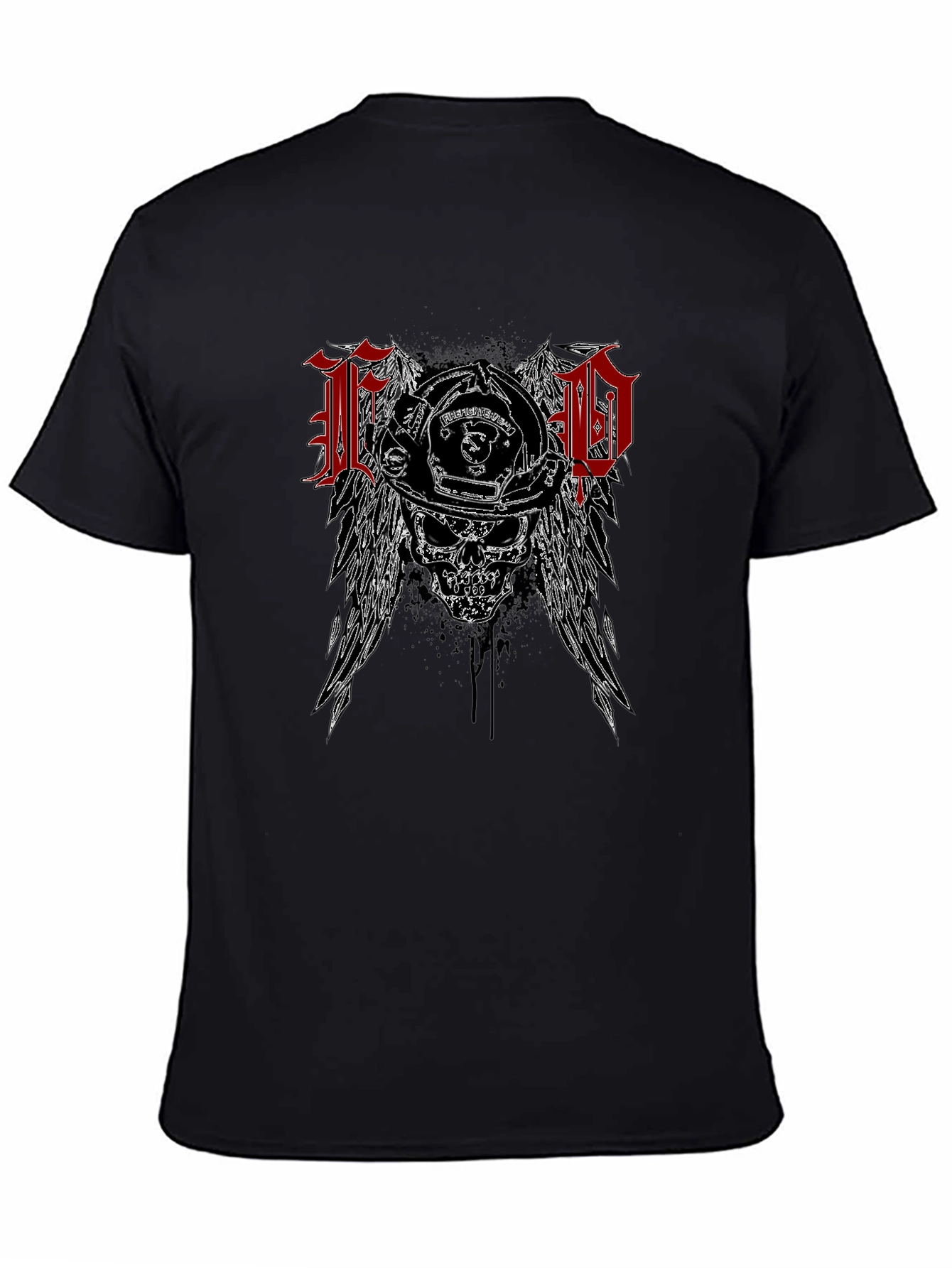 FD Firefighter Skull Graphic Tee
