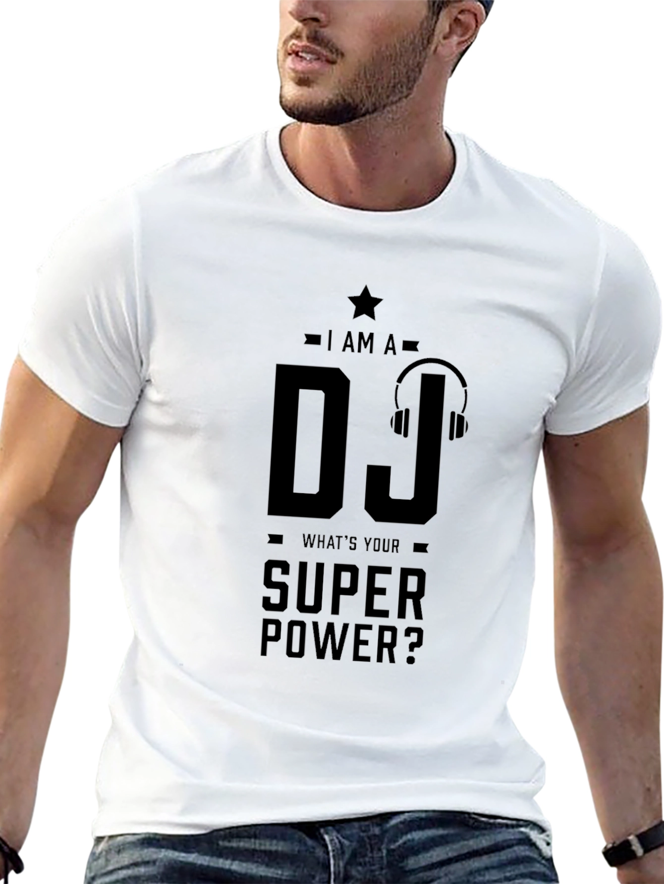 DJ Super Power T-Shirt - Cool Music Lover Tee