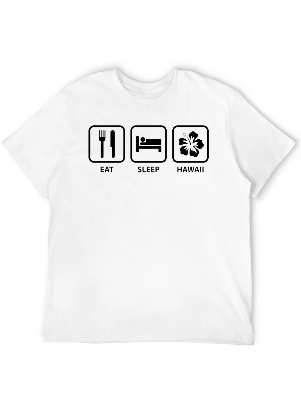 Eat Sleep Hawaii T-Shirt - Black