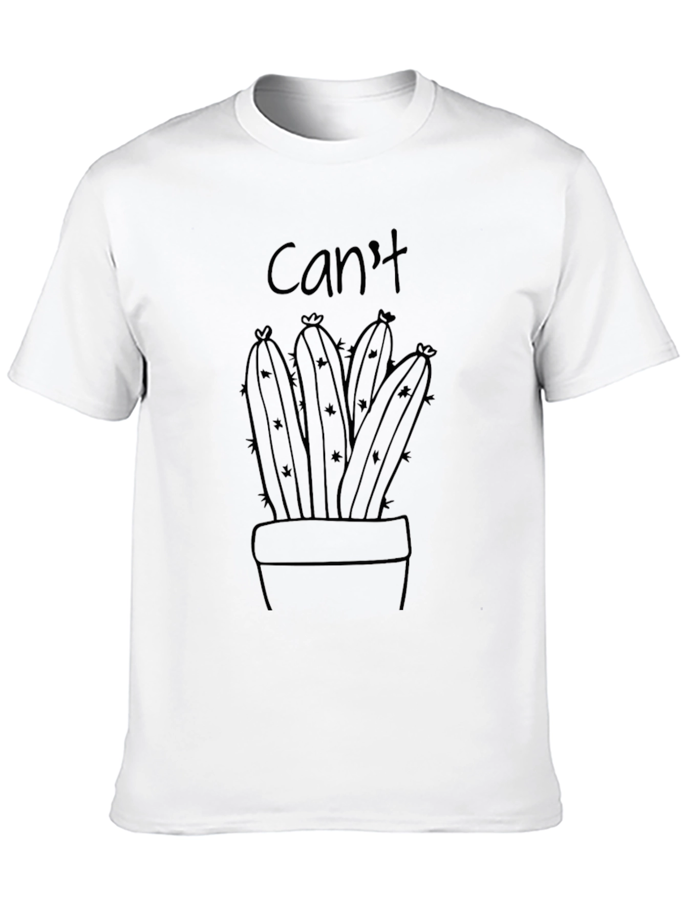 Cant Touch This Cactus Graphic Tee - Black