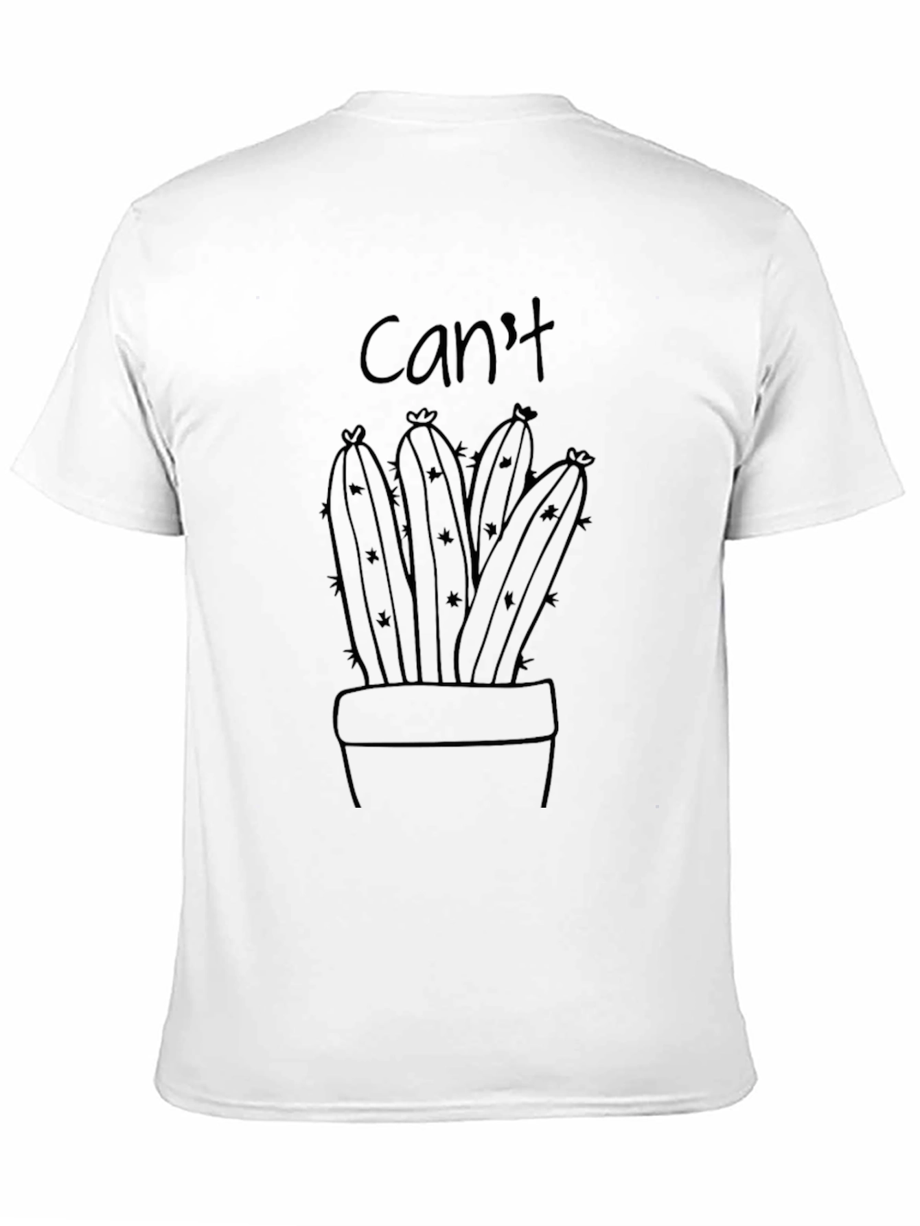 Cant Touch This Cactus Graphic Tee - Black