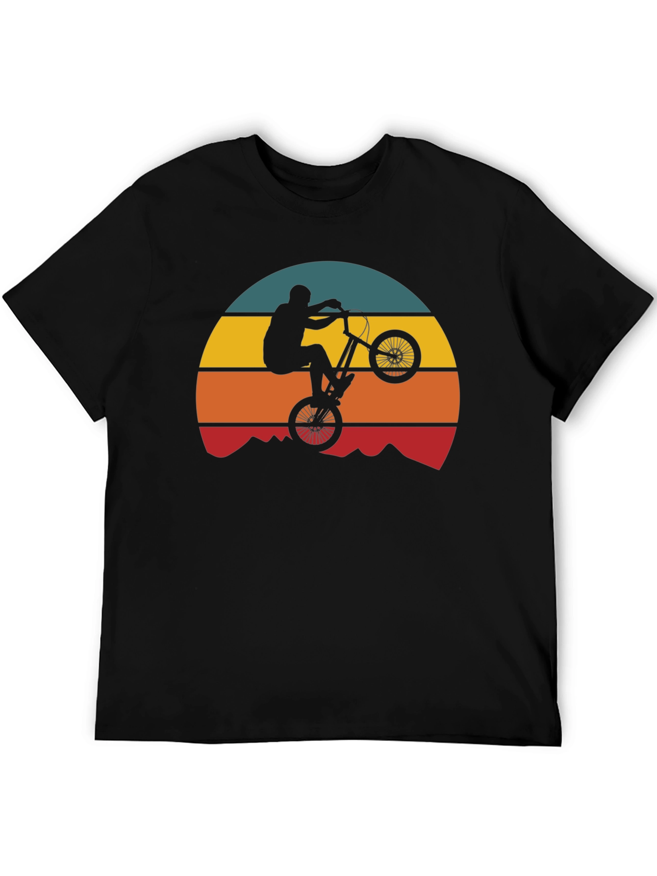 Retro Mountain Bike Silhouette T-Shirt