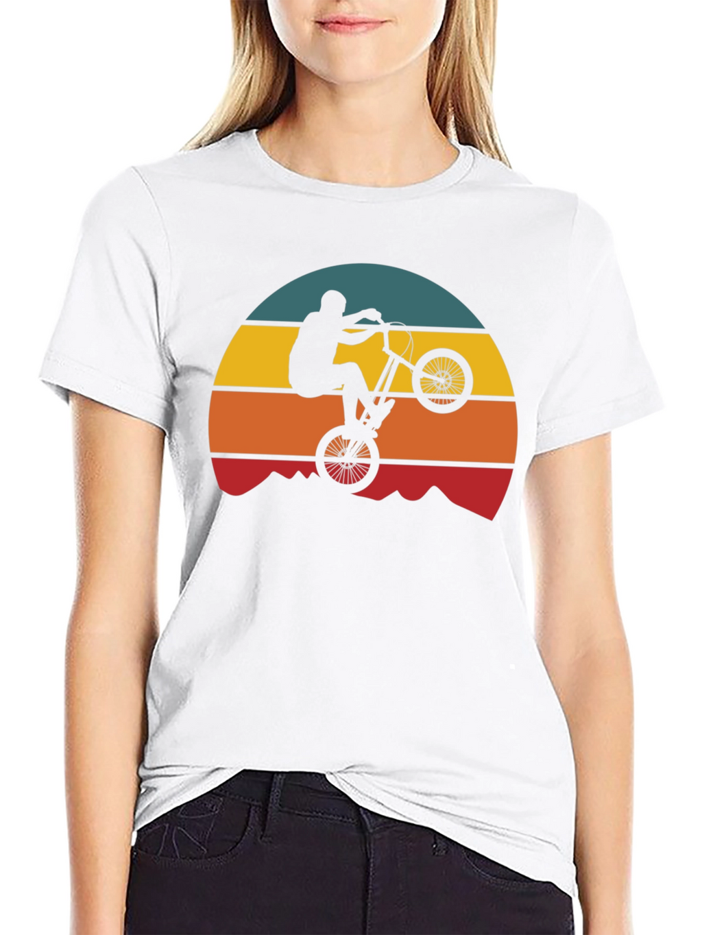 Retro Mountain Bike Silhouette T-Shirt