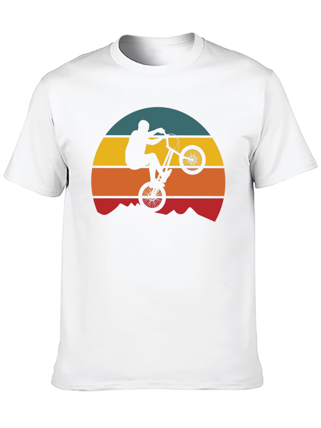 Retro Mountain Bike Silhouette T-Shirt