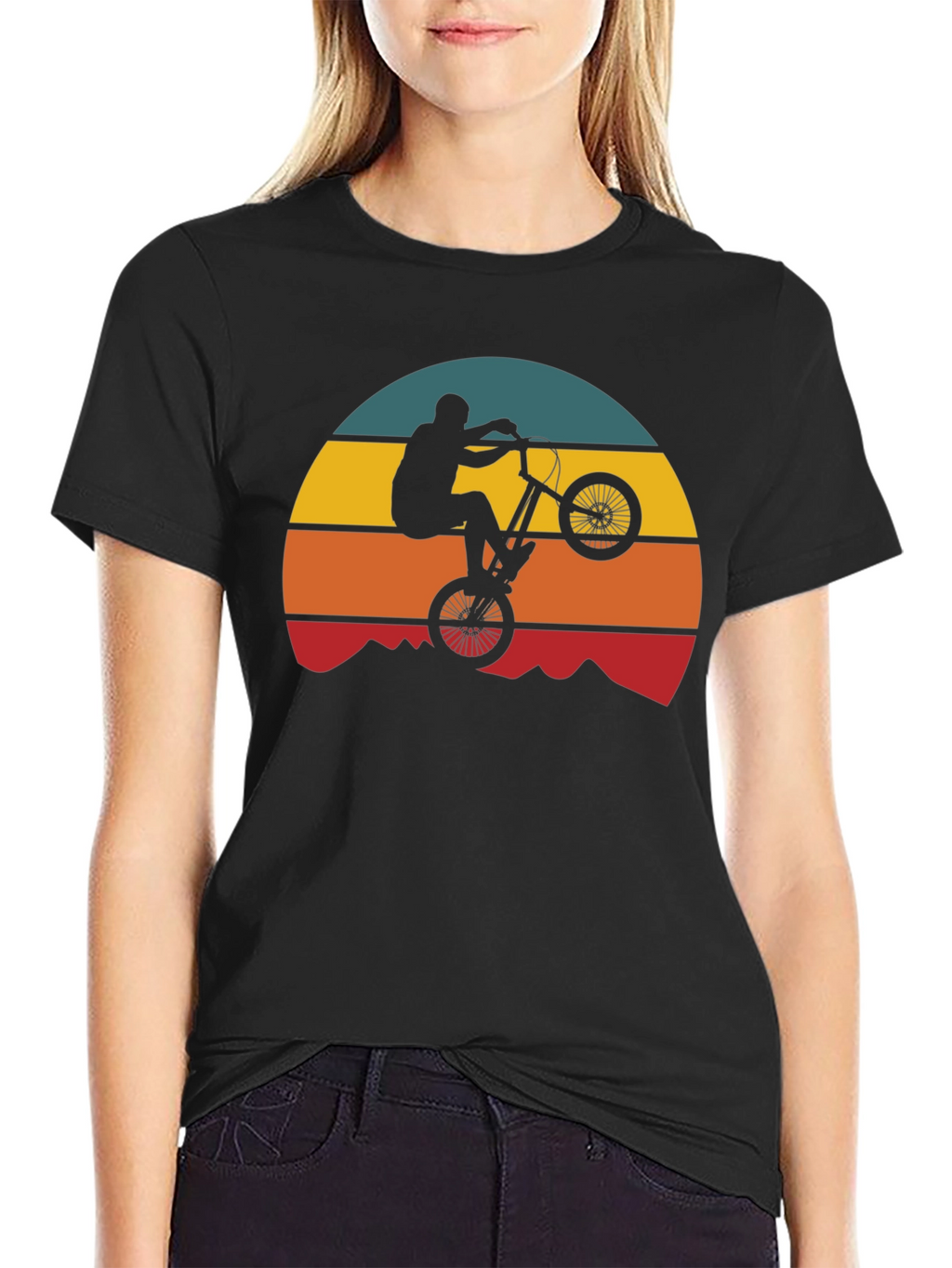 Retro Mountain Bike Silhouette T-Shirt