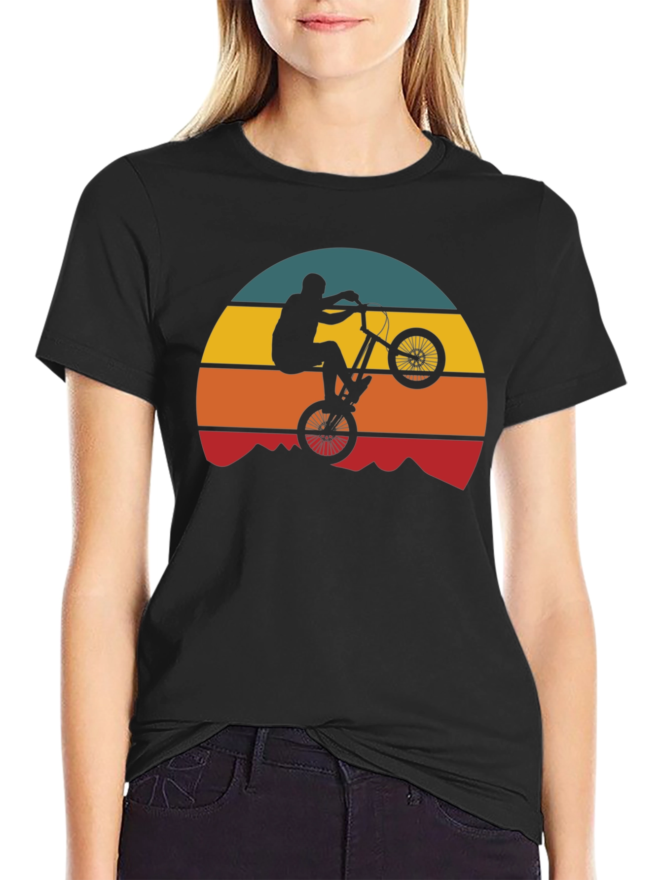 Retro Mountain Bike Silhouette T-Shirt