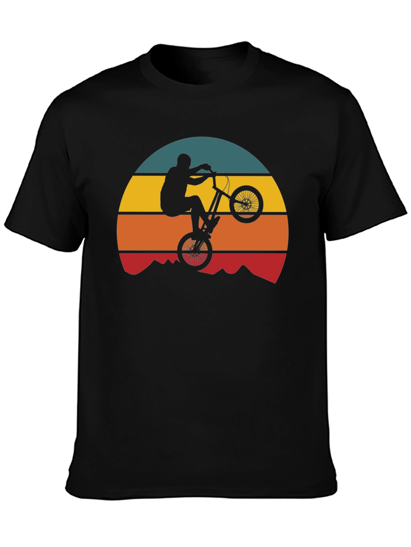 Retro Mountain Bike Silhouette T-Shirt