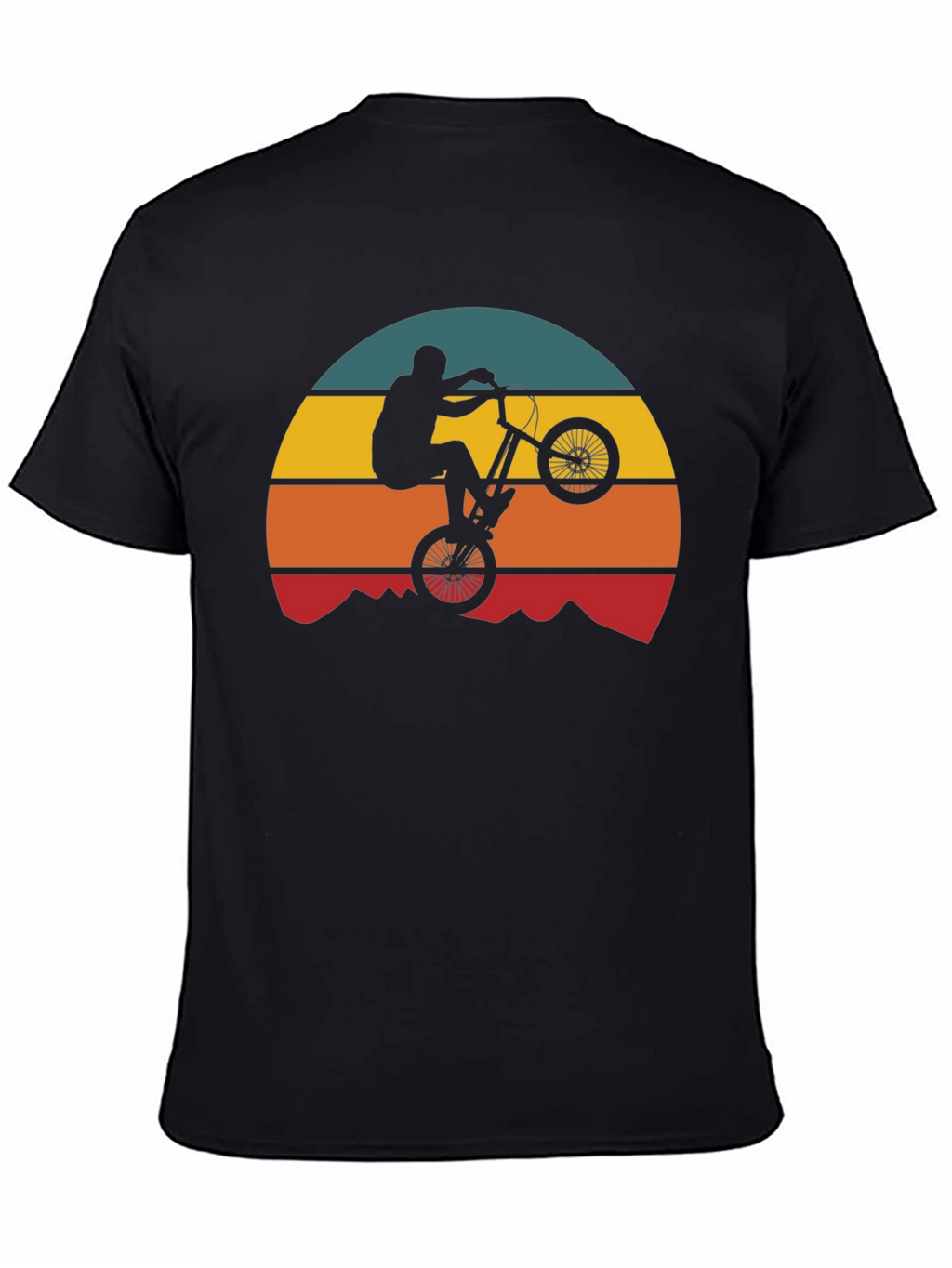 Retro Mountain Bike Silhouette T-Shirt