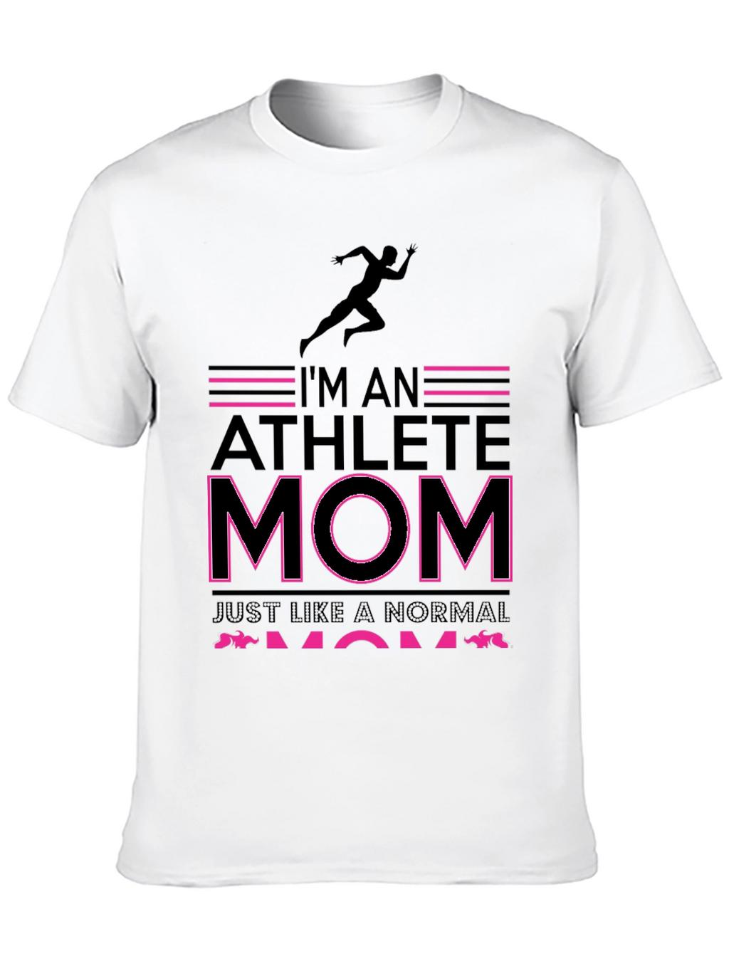 Athlete Mom Graphic Tee - Black