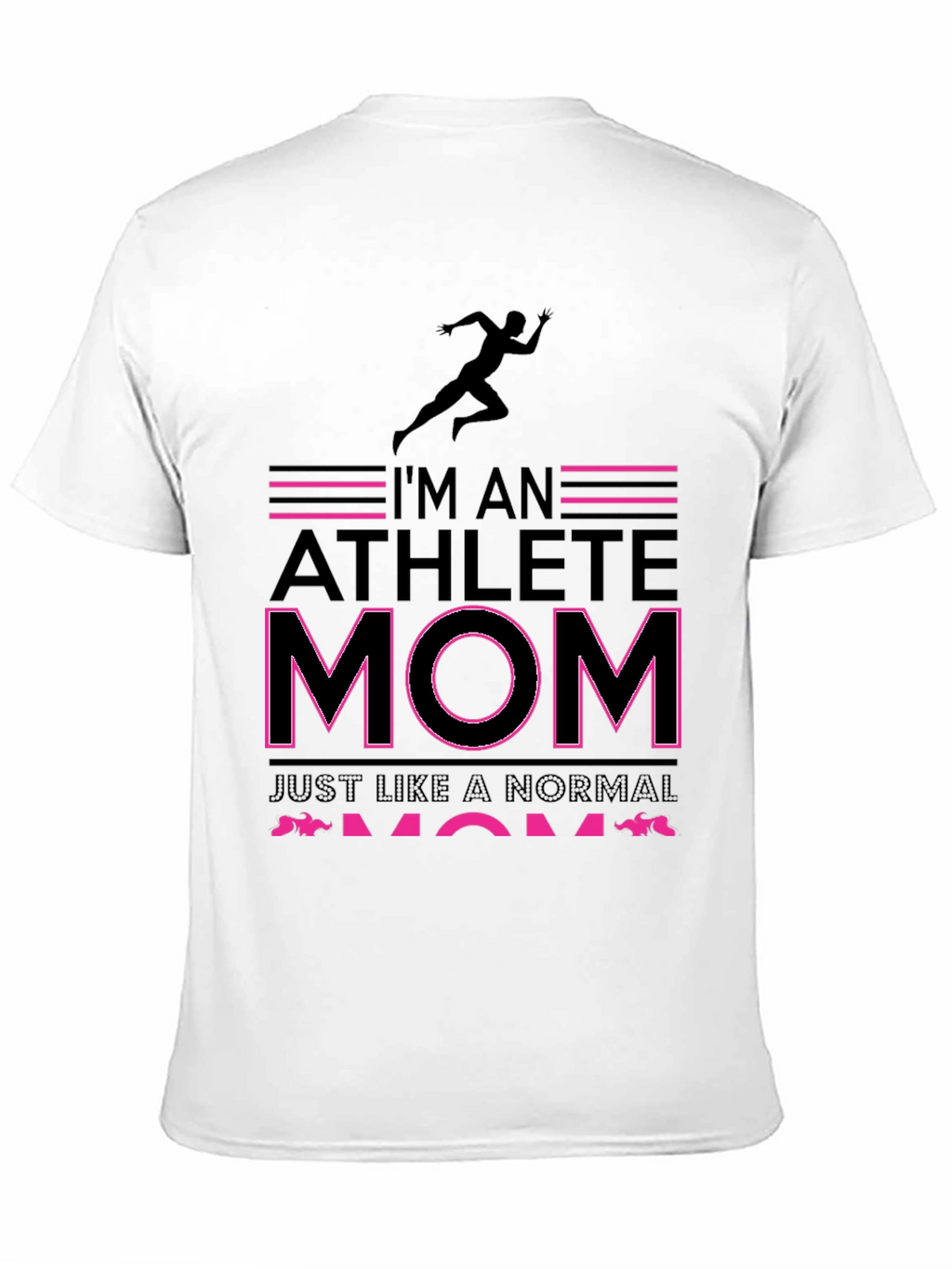 Athlete Mom Graphic Tee - Black