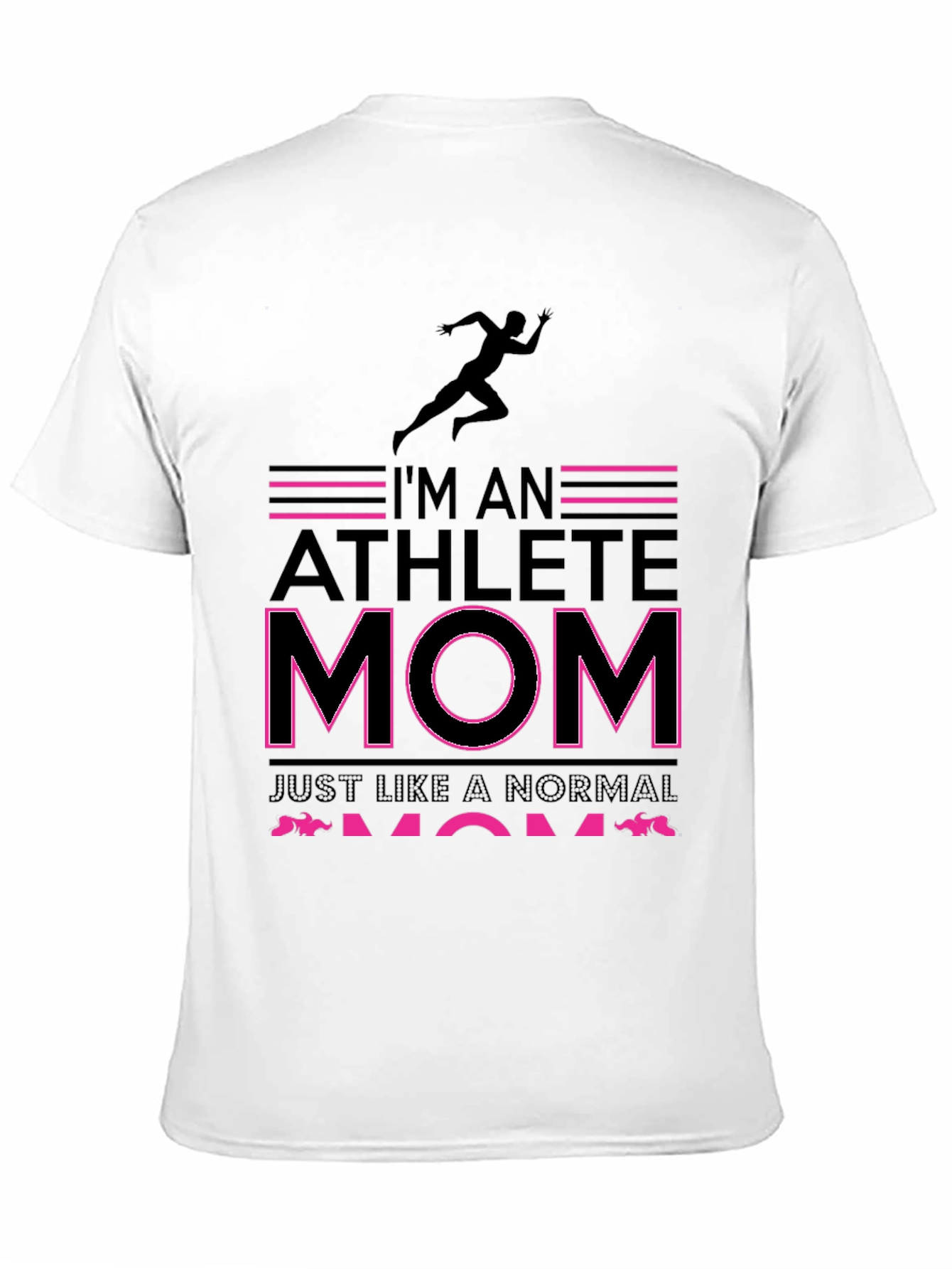 Athlete Mom Graphic Tee - Black
