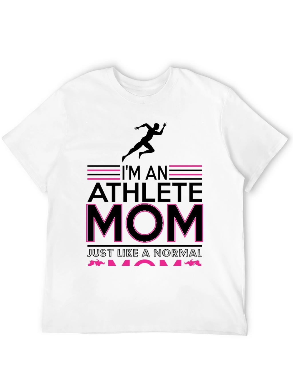 Athlete Mom Graphic Tee - Black