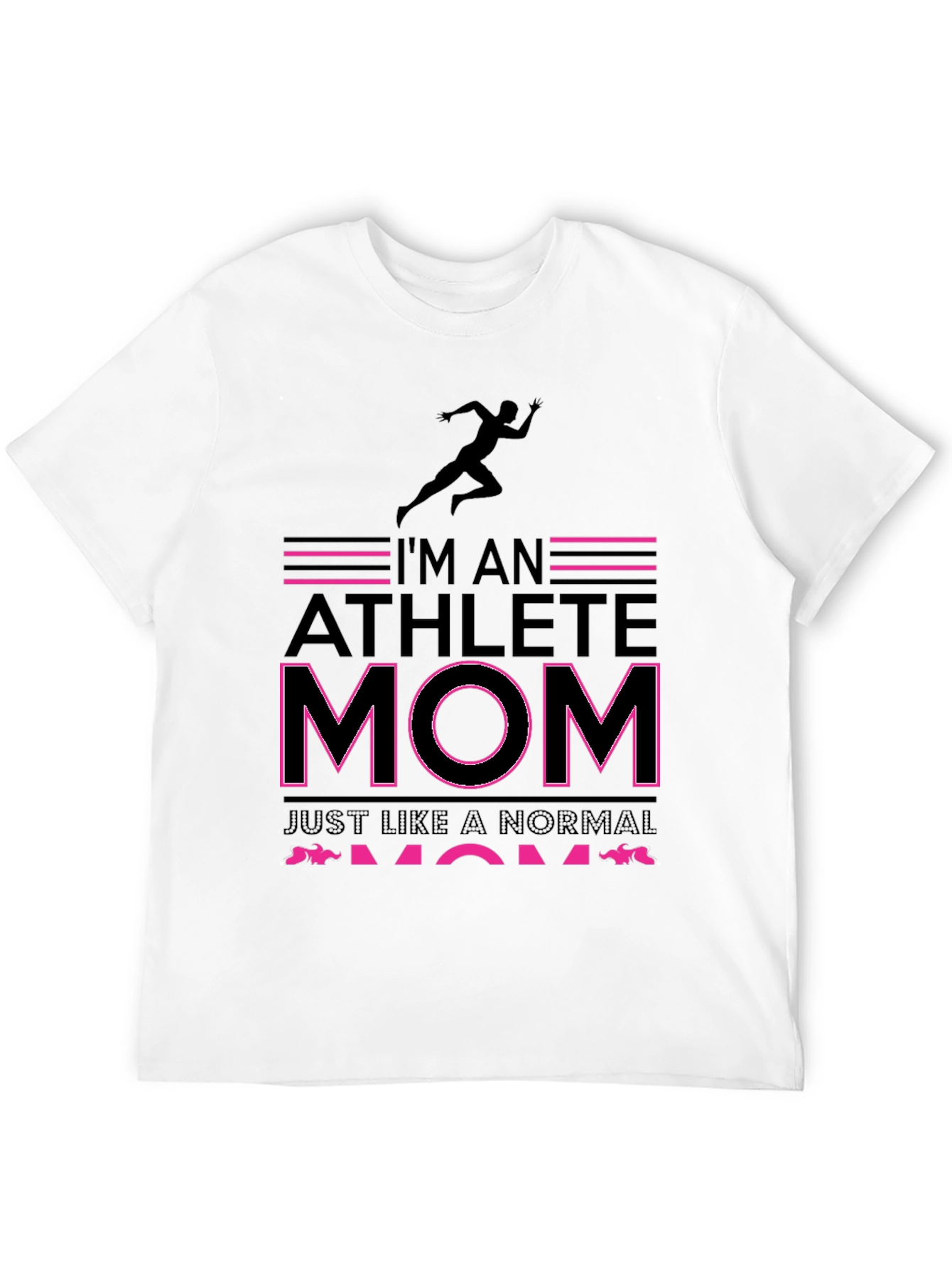 Athlete Mom Graphic Tee - Black