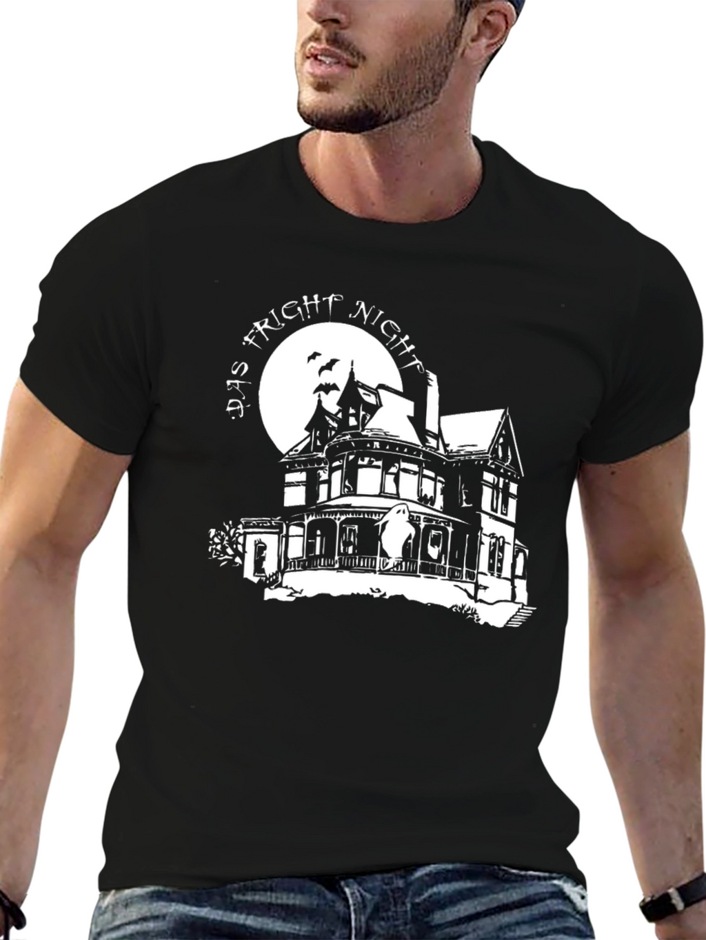 Fright Night T-Shirt - Spooky Haunted House Tee
