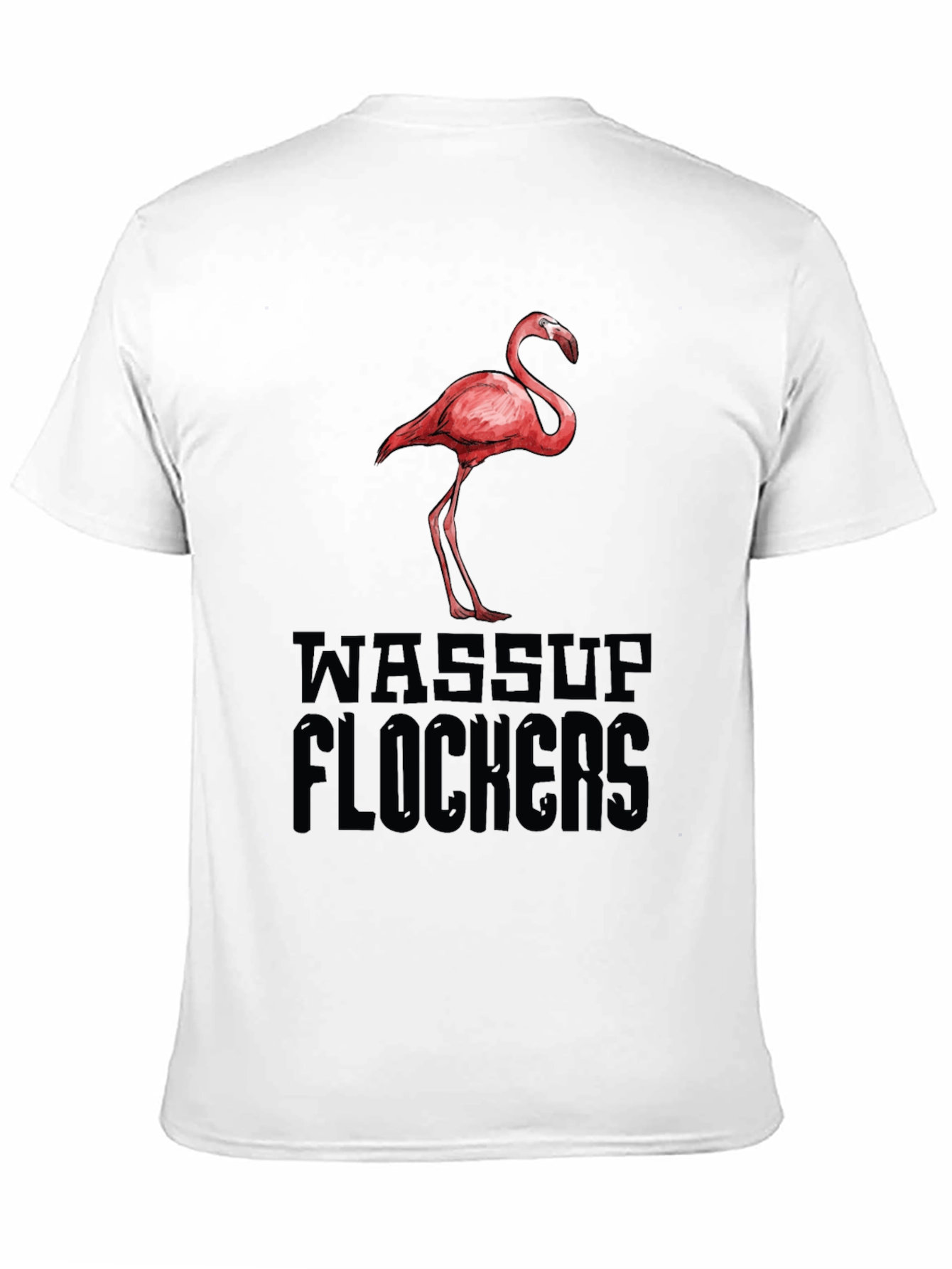 Wassup Flockers Flamingo Graphic Tee