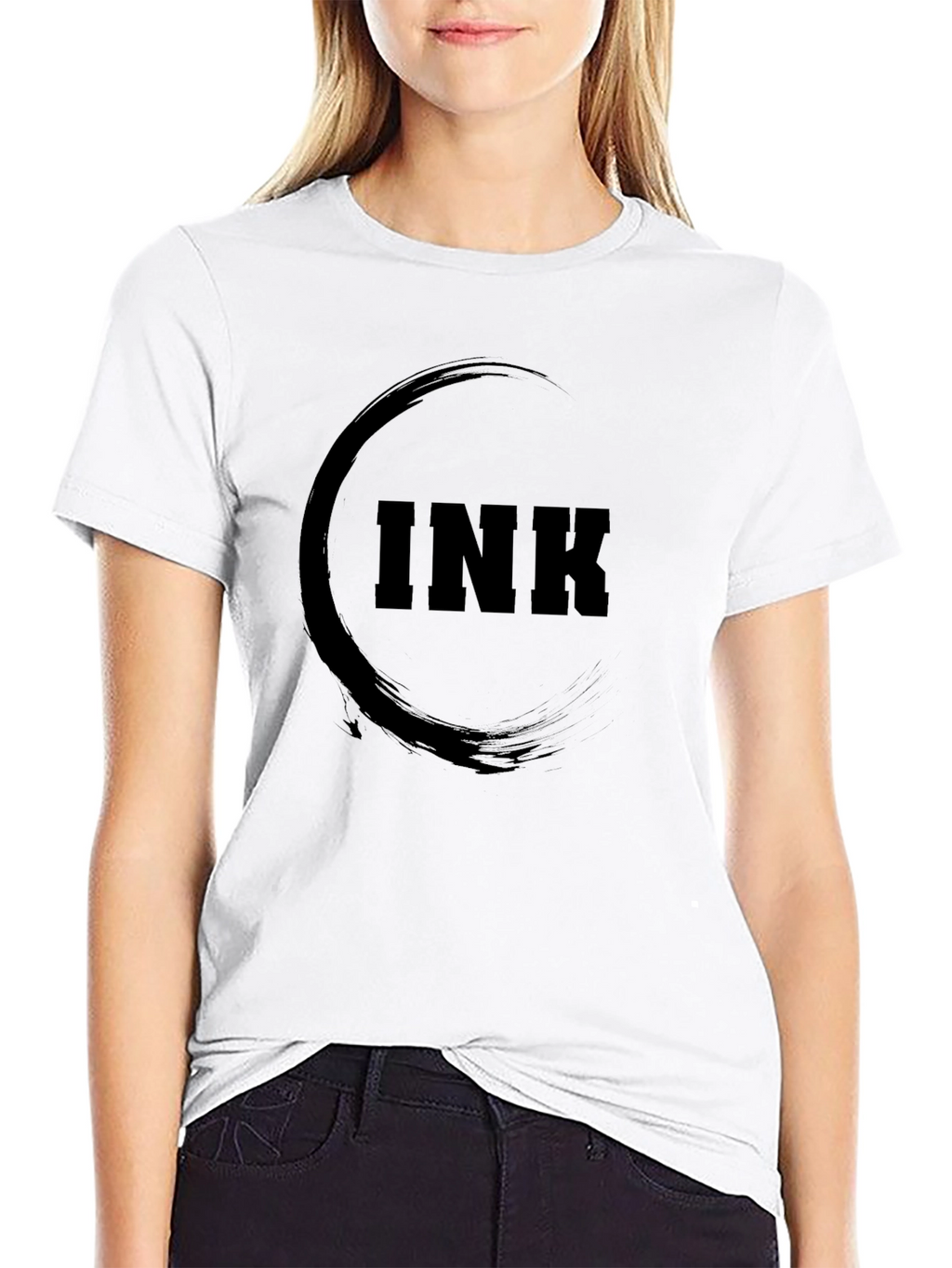 Mens Black INK Graphic T-Shirt