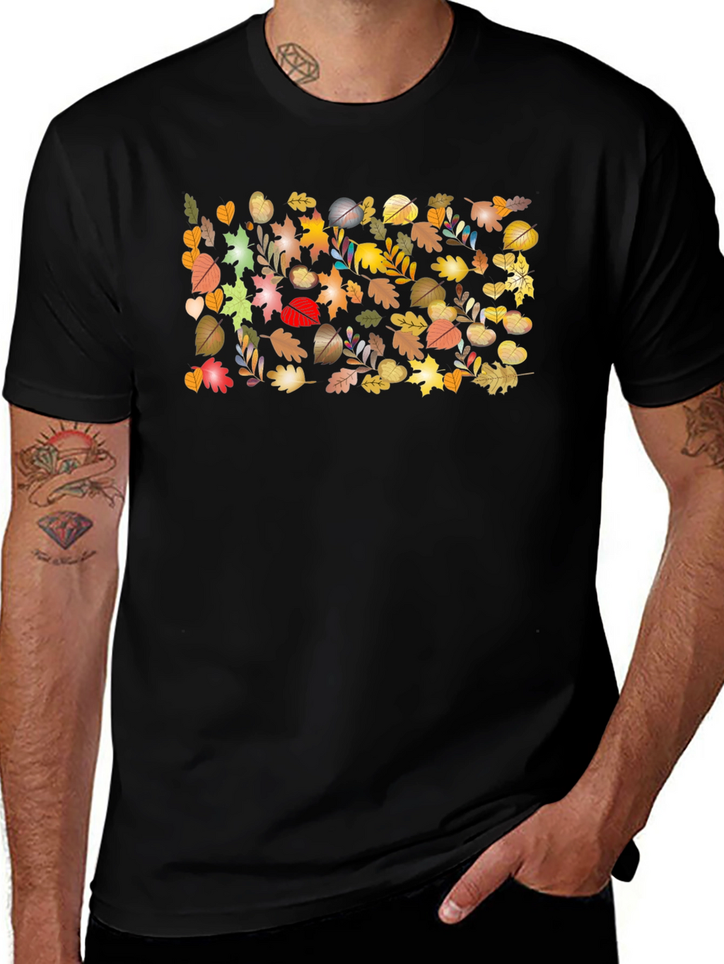 Autumn Leaves T-Shirt - Nature Inspired Design
