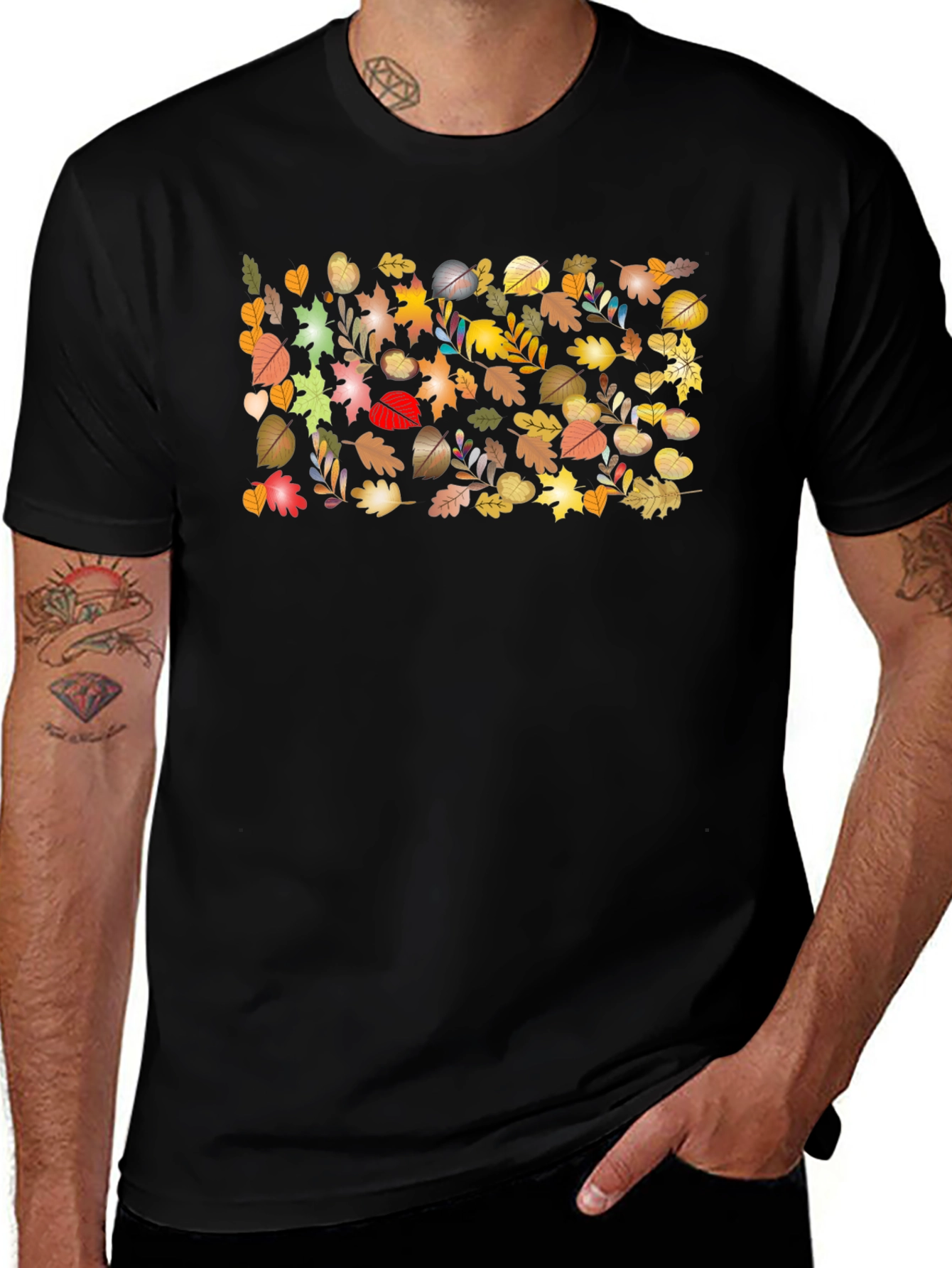 Autumn Leaves T-Shirt - Nature Inspired Design