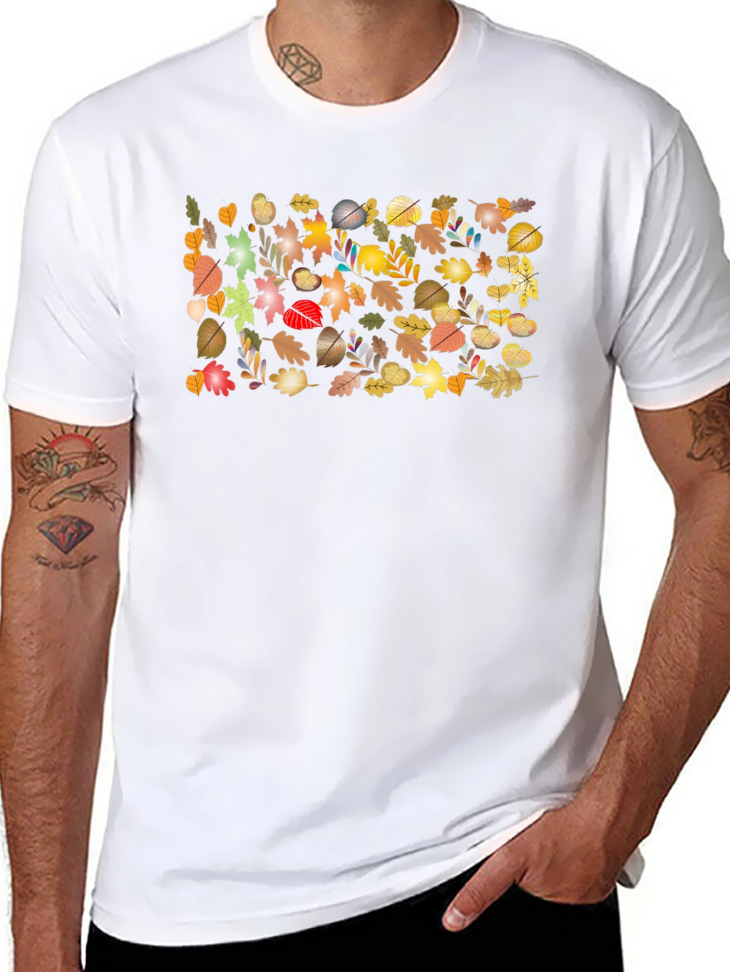 Autumn Leaves T-Shirt - Nature Inspired Design
