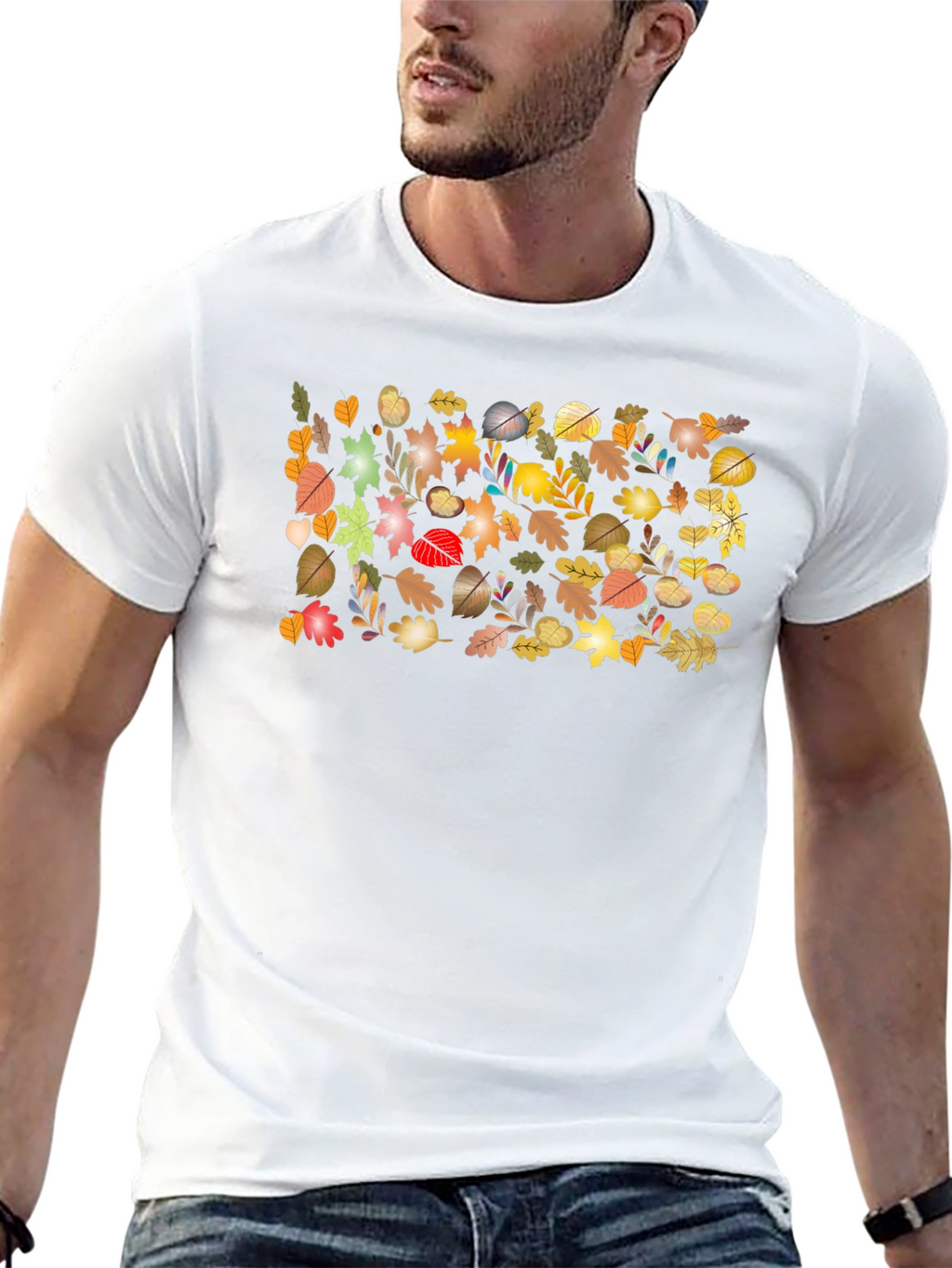 Autumn Leaves T-Shirt - Nature Inspired Design