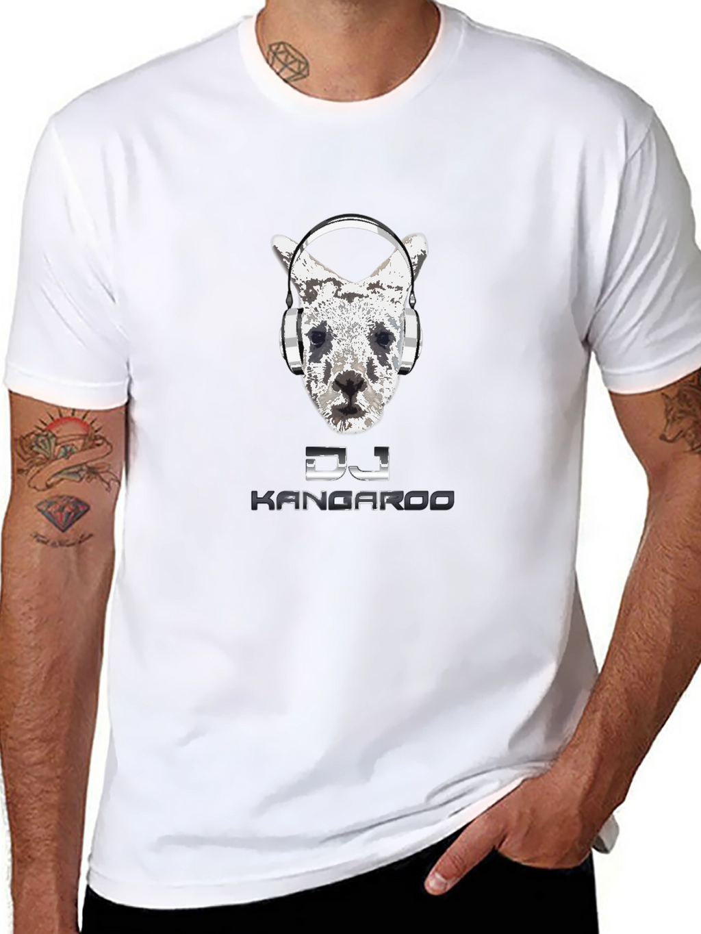 DJ Kangaroo Graphic Tee - Cool Music Lover Shirt