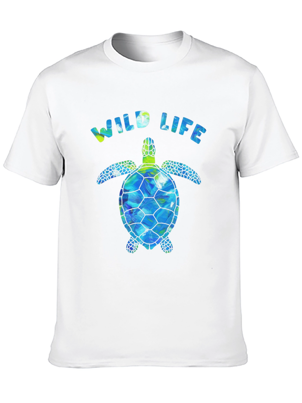 Wildlife Sea Turtle Graphic Tee - Black