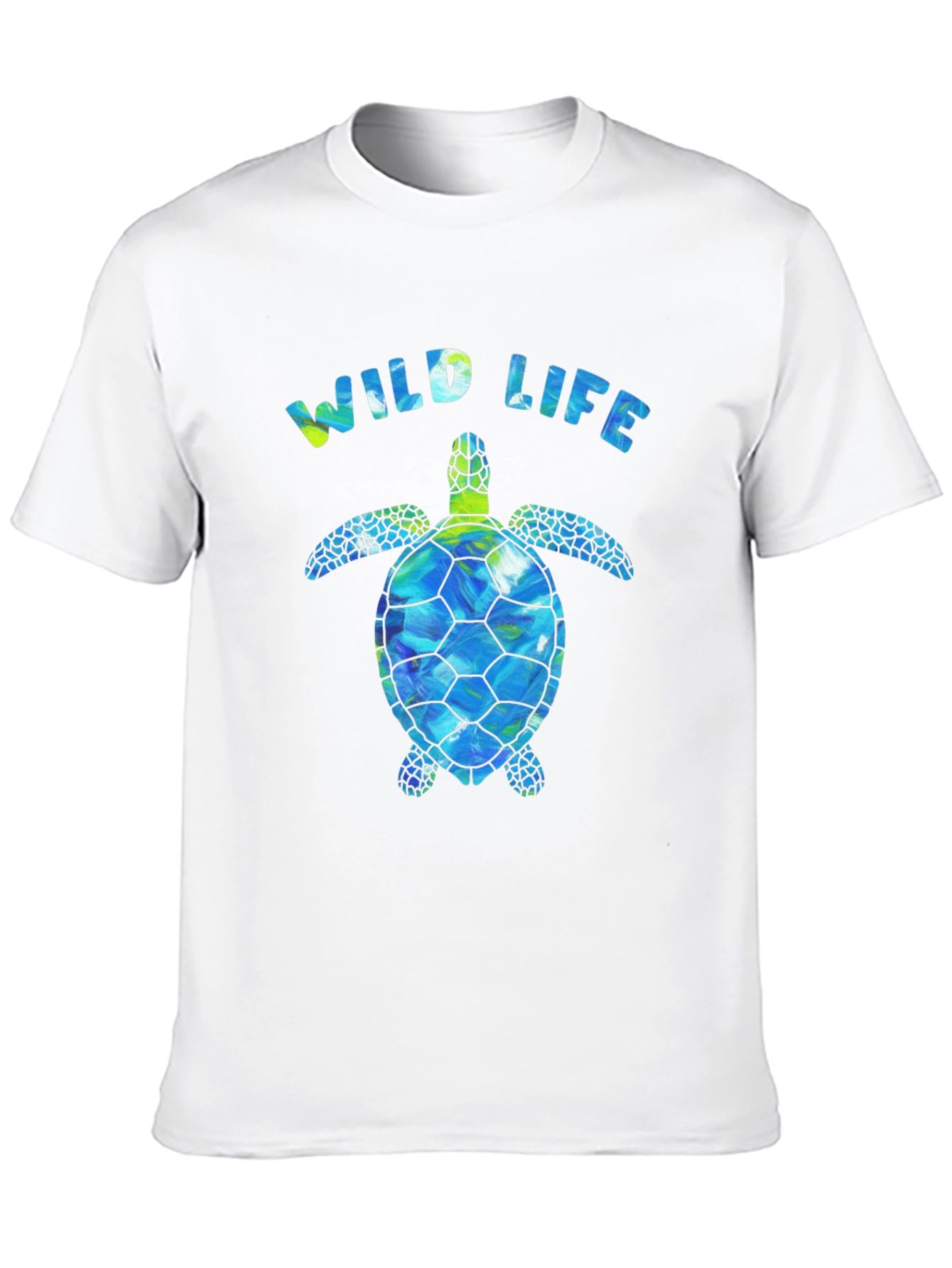 Wildlife Sea Turtle Graphic Tee - Black