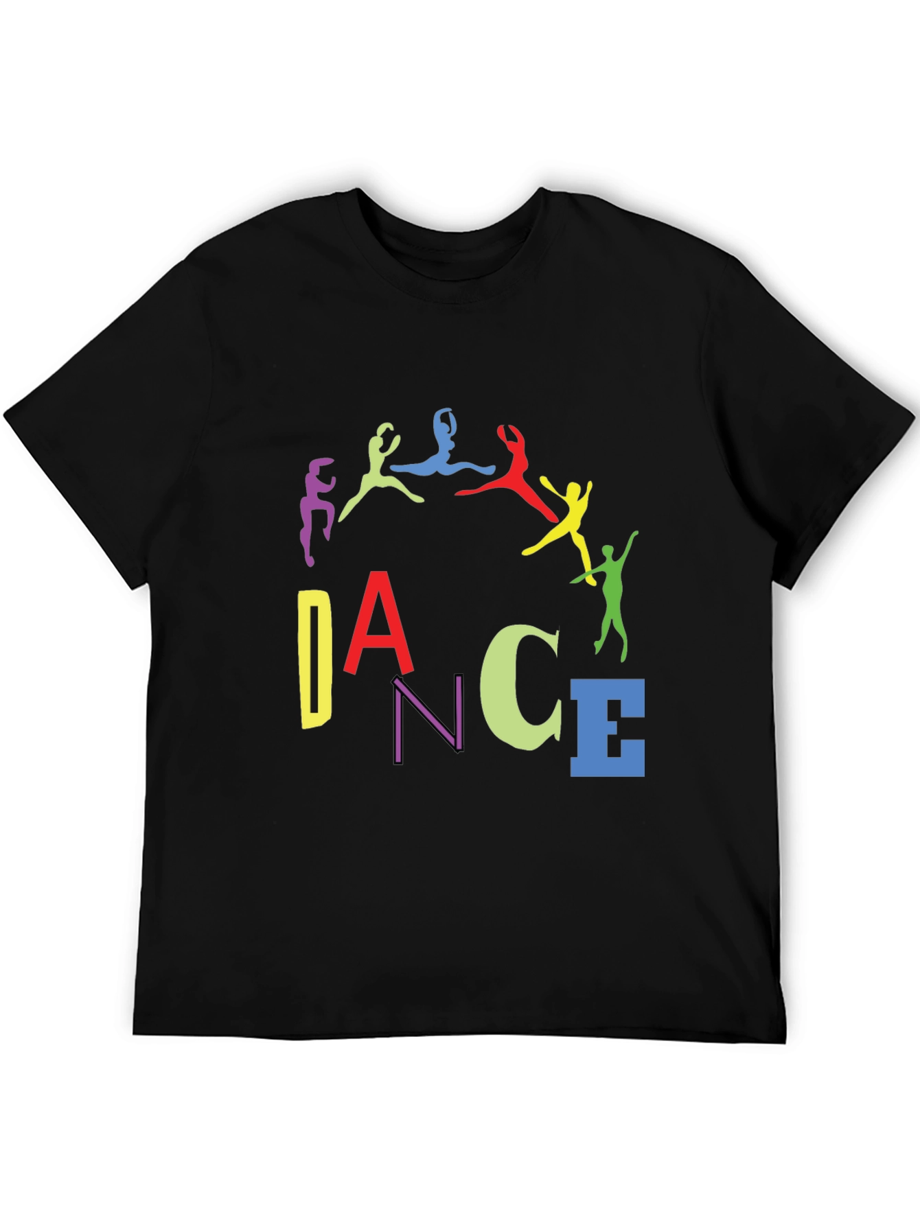 Colorful Dance Silhouette Graphic Tee