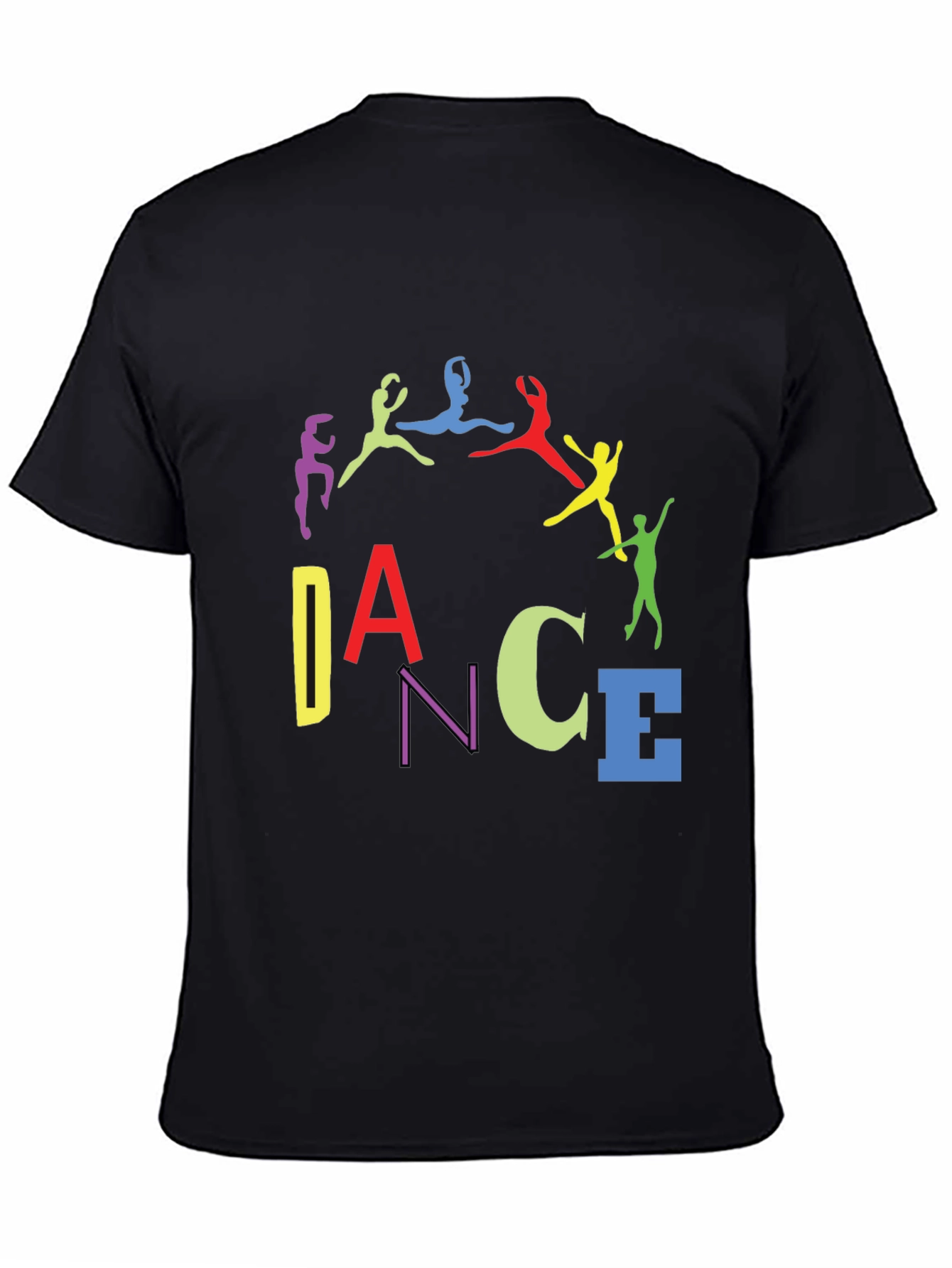 Colorful Dance Silhouette Graphic Tee