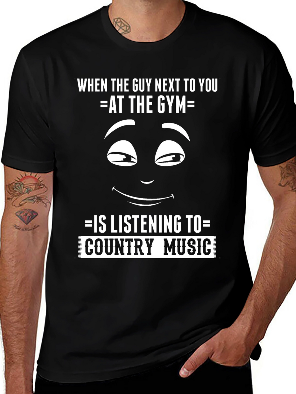 Funny Gym T-Shirt: Country Music Fan?