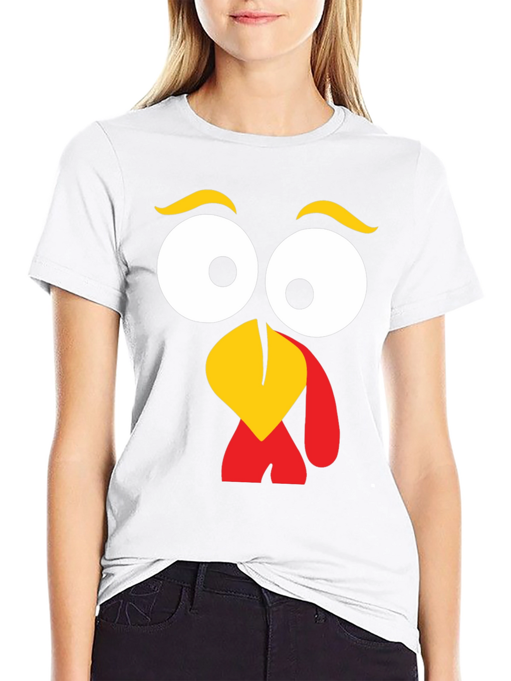 Turkey Face Graphic Tee - Thanksgiving Fun
