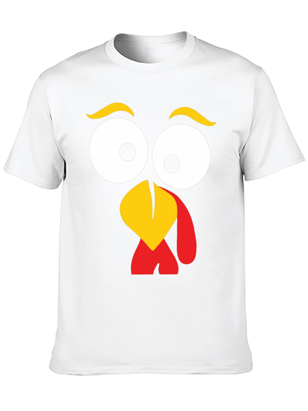 Turkey Face Graphic Tee - Thanksgiving Fun