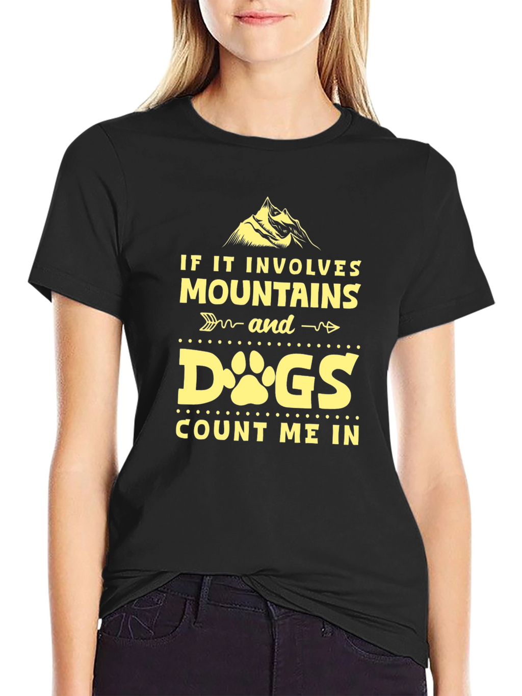 Mountains & Dogs Tee - Adventure Awaits!