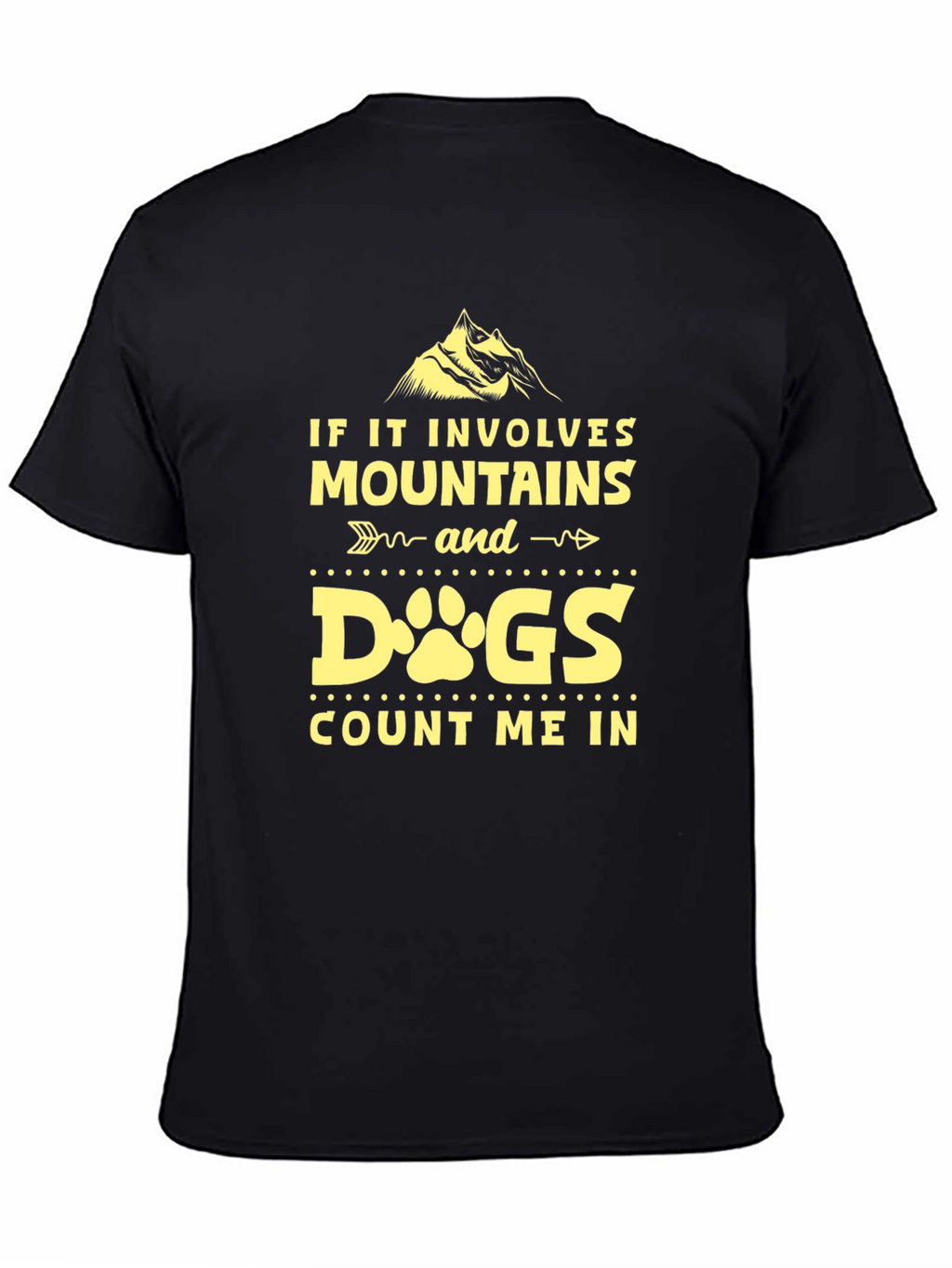 Mountains & Dogs Tee - Adventure Awaits!