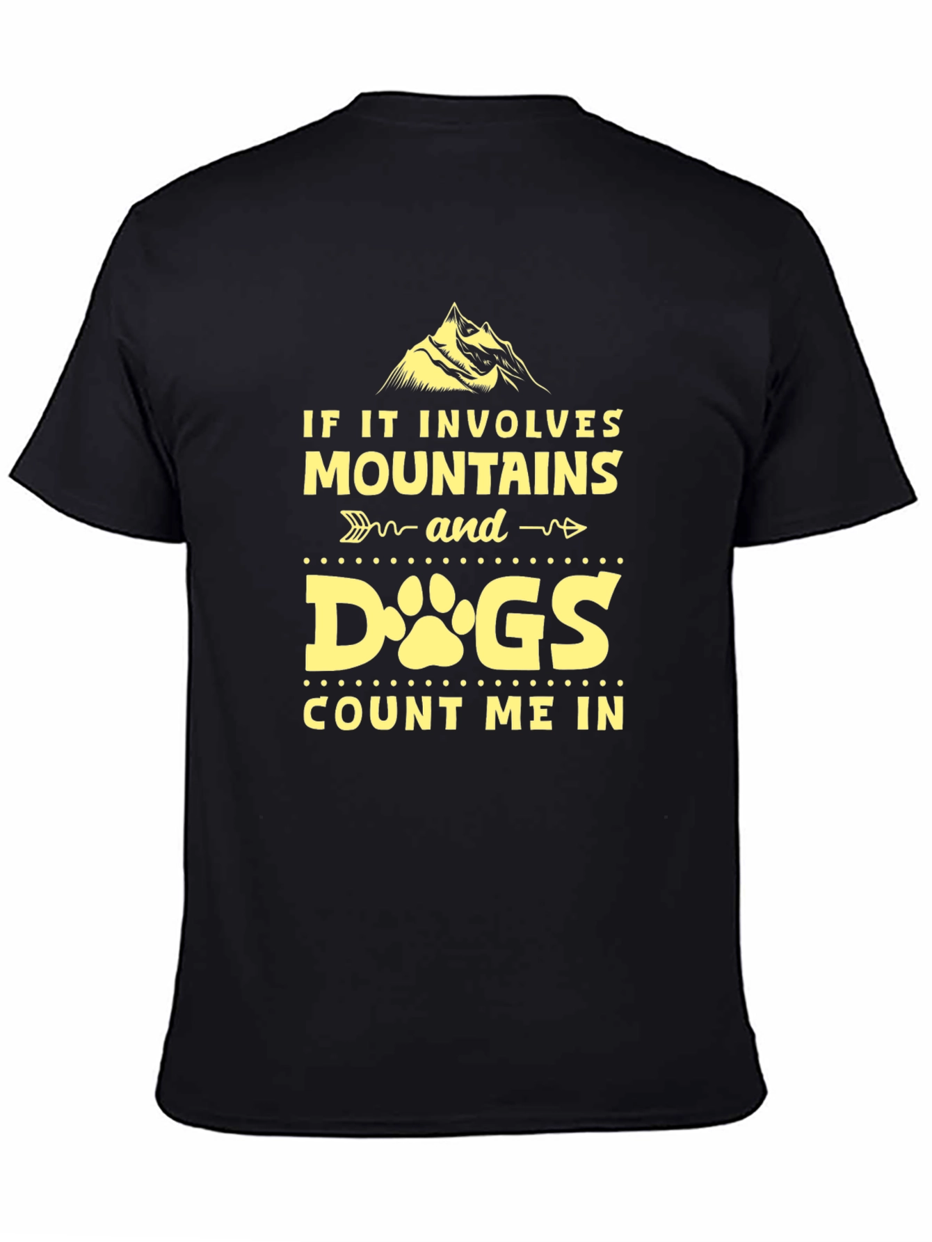 Mountains & Dogs Tee - Adventure Awaits!