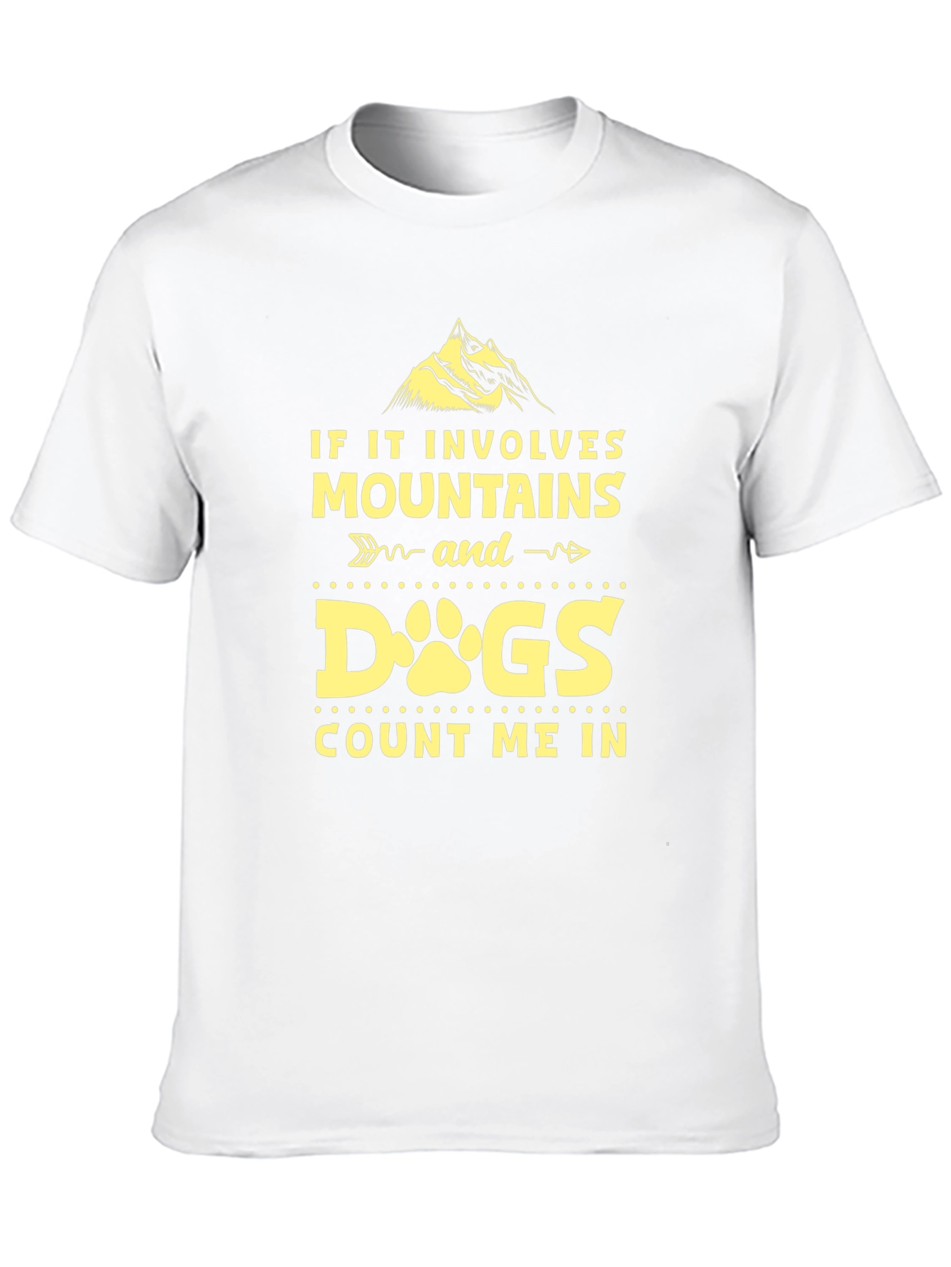 Mountains & Dogs Tee - Adventure Awaits!