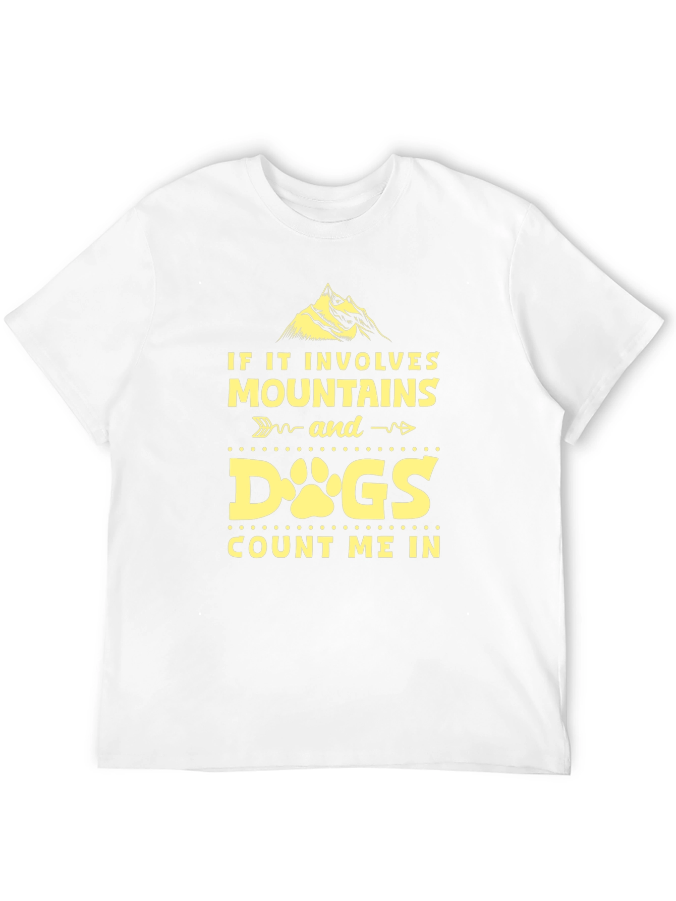 Mountains & Dogs Tee - Adventure Awaits!